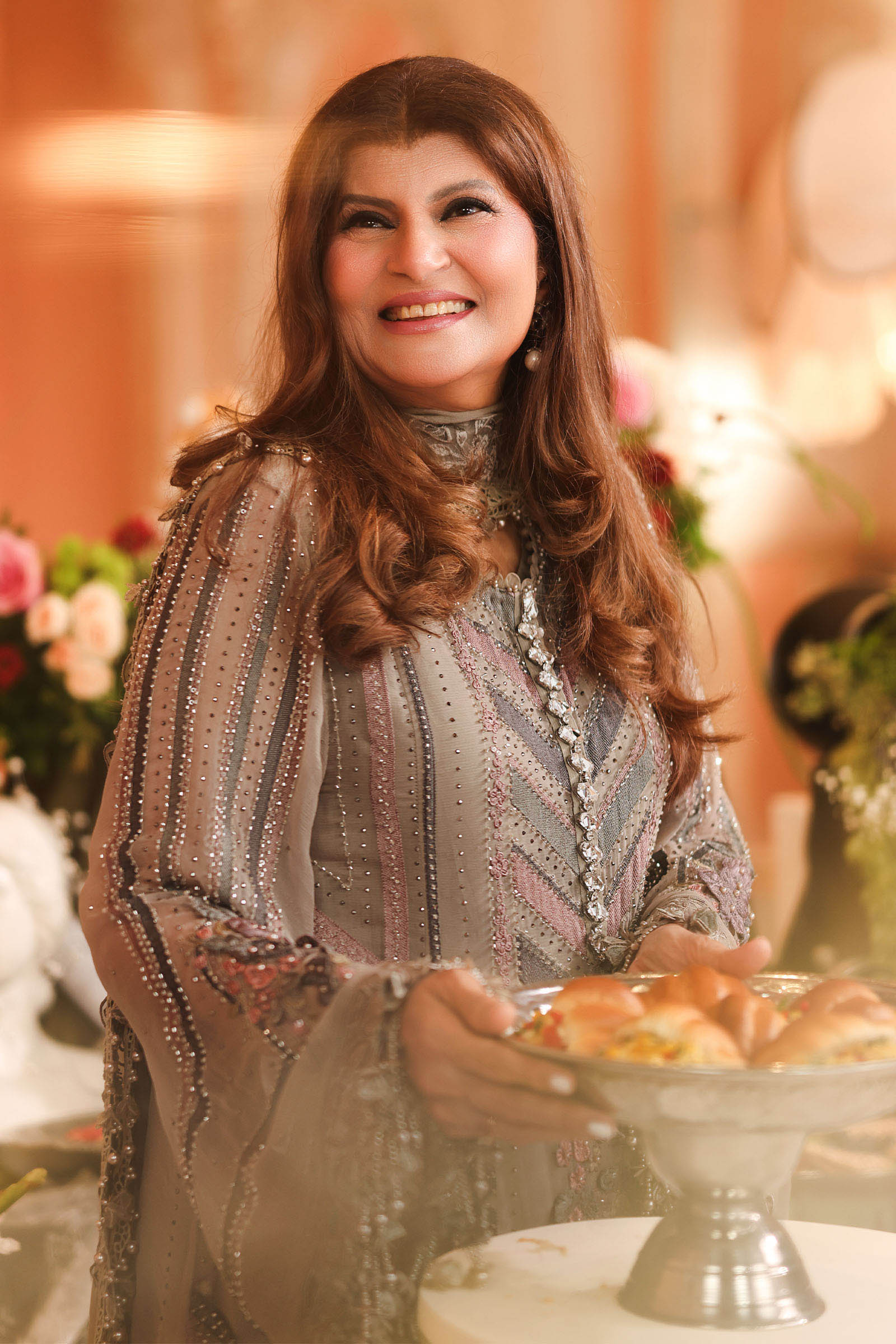 MPC-26-201-Antique Grey | Maria B Embroidered Chiffon Collection 2026