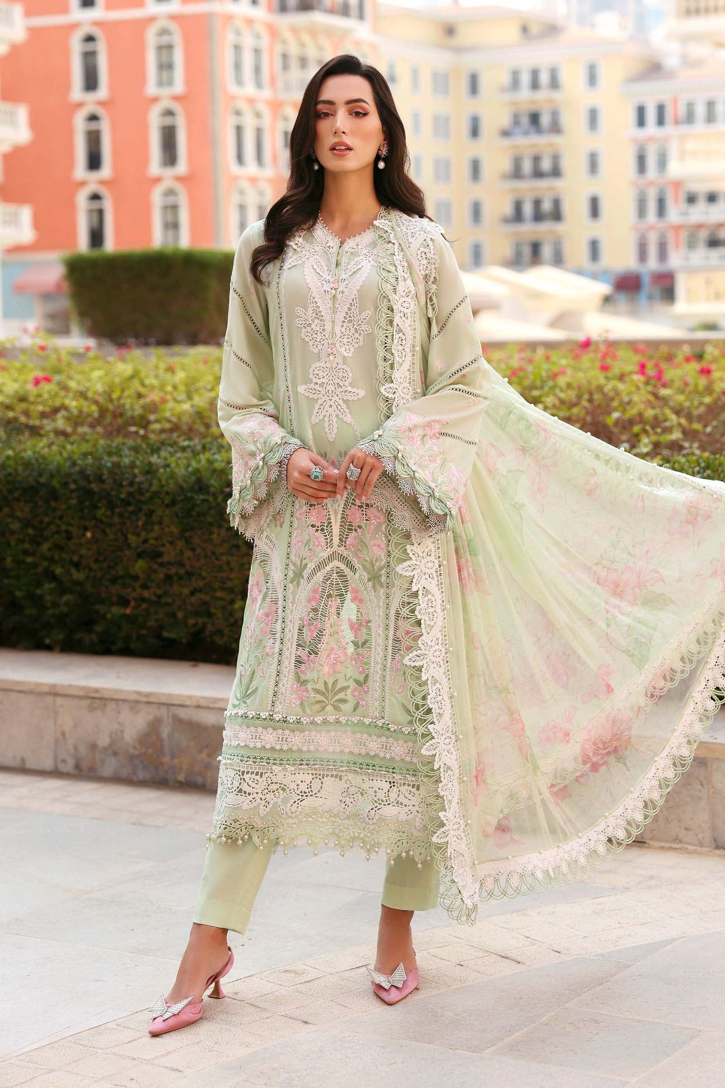 D-2611-A | Maria B | Luxury Lawn Eid Edit Collection Unstitched 2026