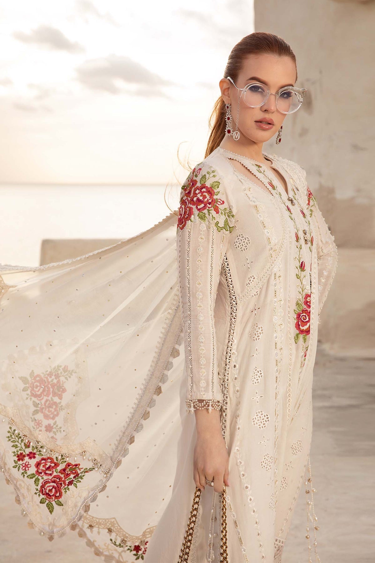 D-2412-A | Maria B | Voyage A Luxe X Tunisia Luxury Lawn 2024