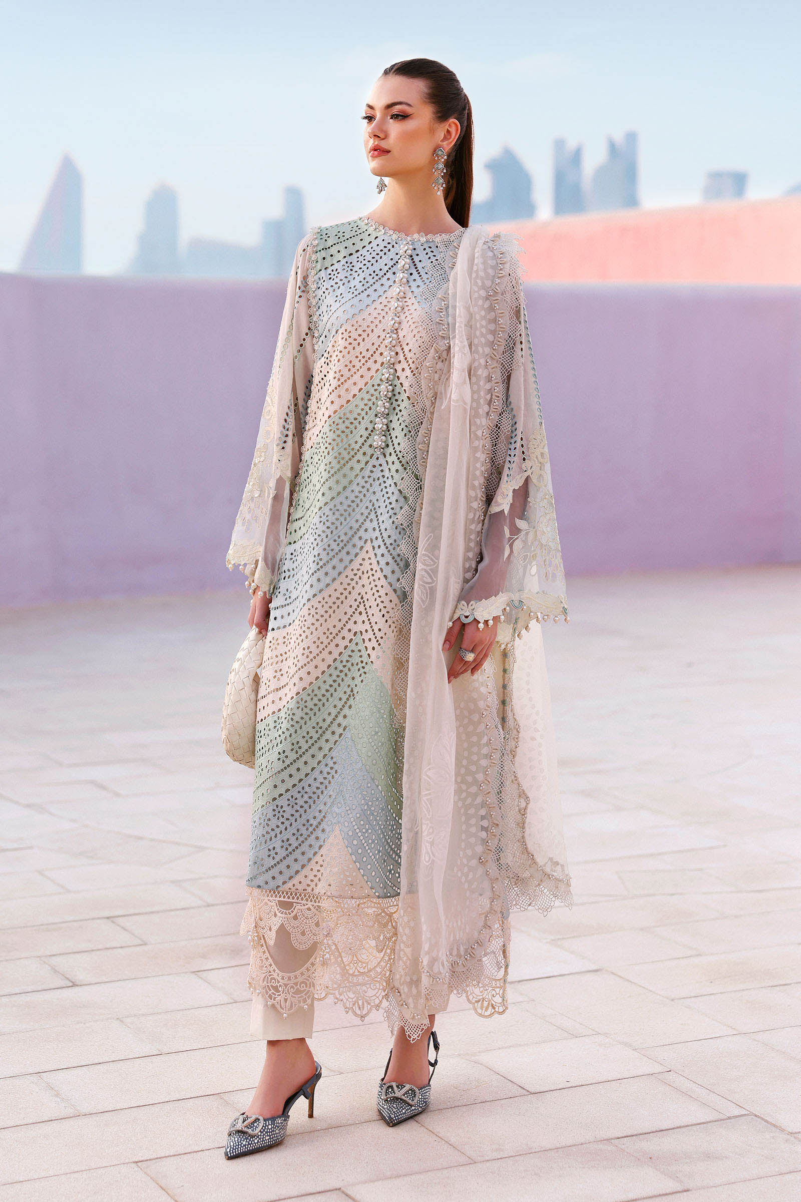 D-2612-A | Maria B | Luxury Lawn Eid Edit Collection Unstitched 2026