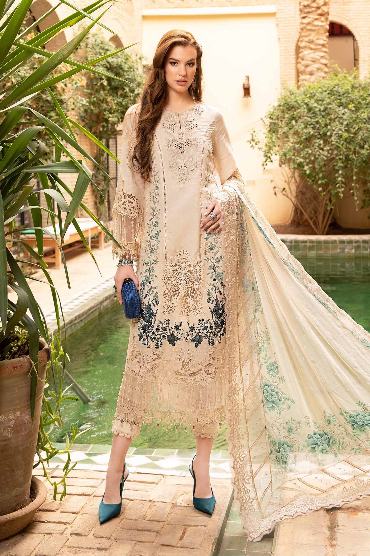 D-2414-B | Maria B | Voyage A Luxe X Tunisia Luxury Lawn 2024
