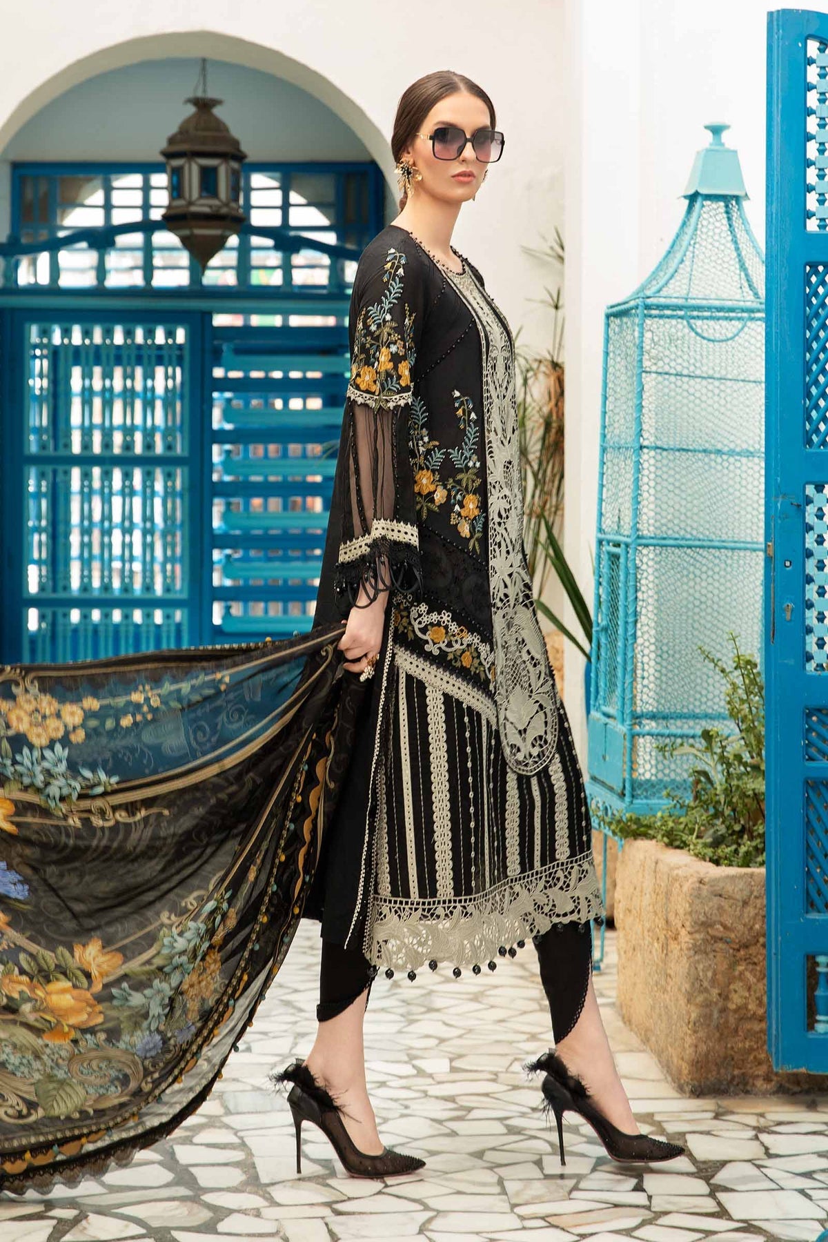 D-2415-B | Maria B | Voyage A Luxe X Tunisia Luxury Lawn 2024
