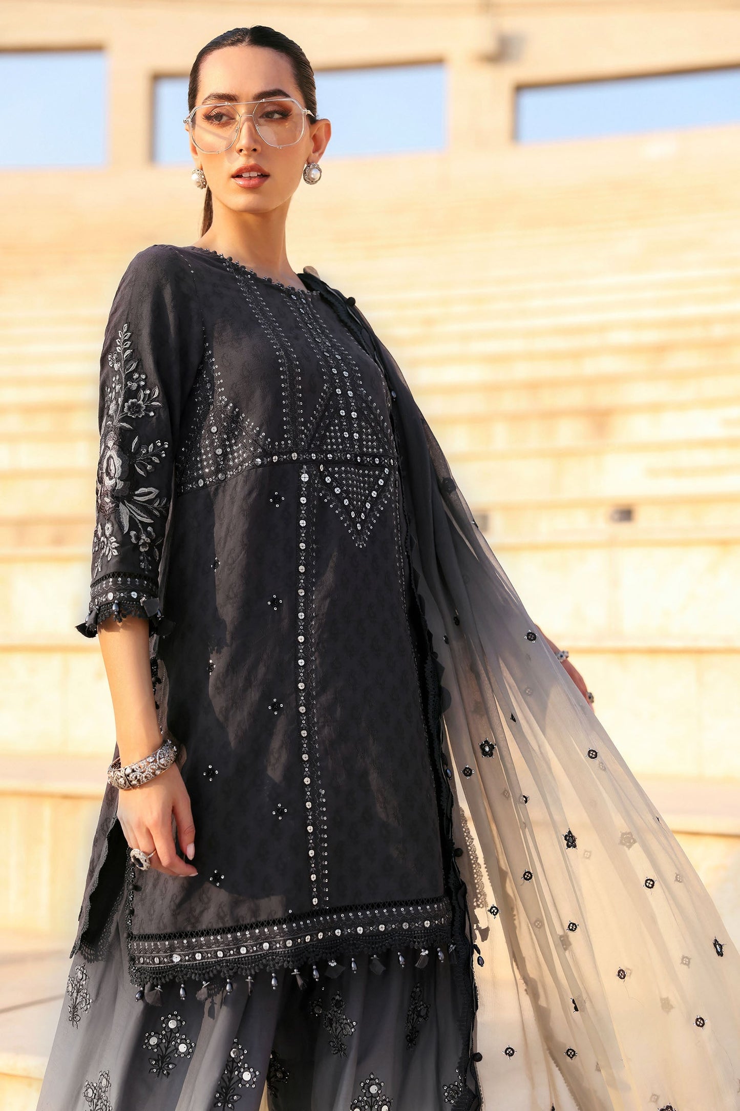 D-2602-B | Maria B | Luxury Lawn Eid Edit Collection Unstitched 2026