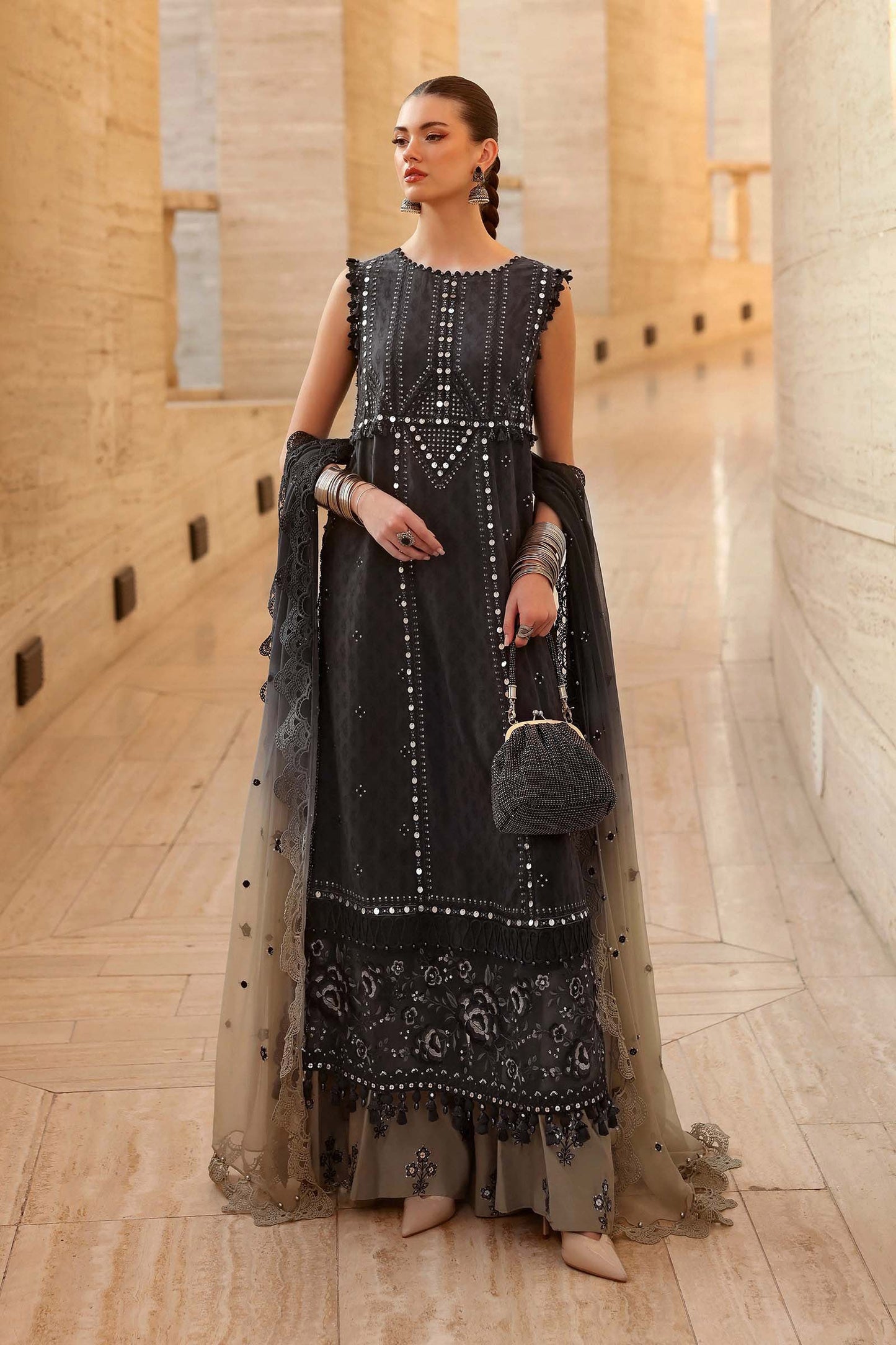 D-2602-B | Maria B | Luxury Lawn Eid Edit Collection Unstitched 2026