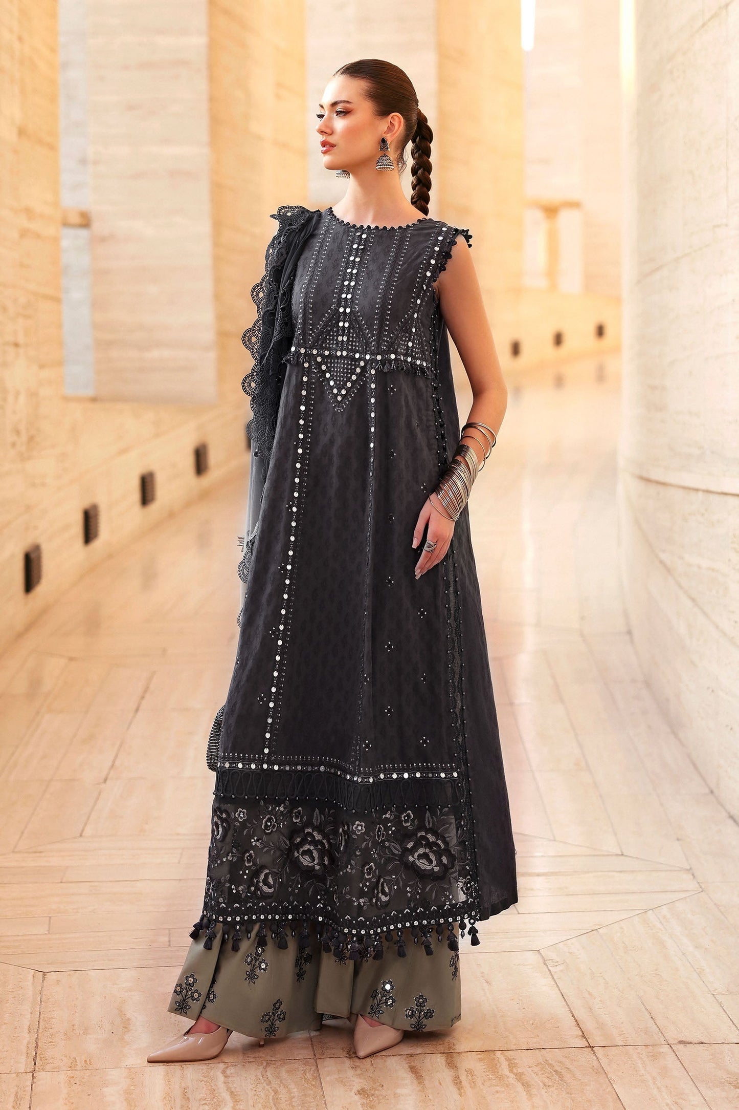 D-2602-B | Maria B | Luxury Lawn Eid Edit Collection Unstitched 2026