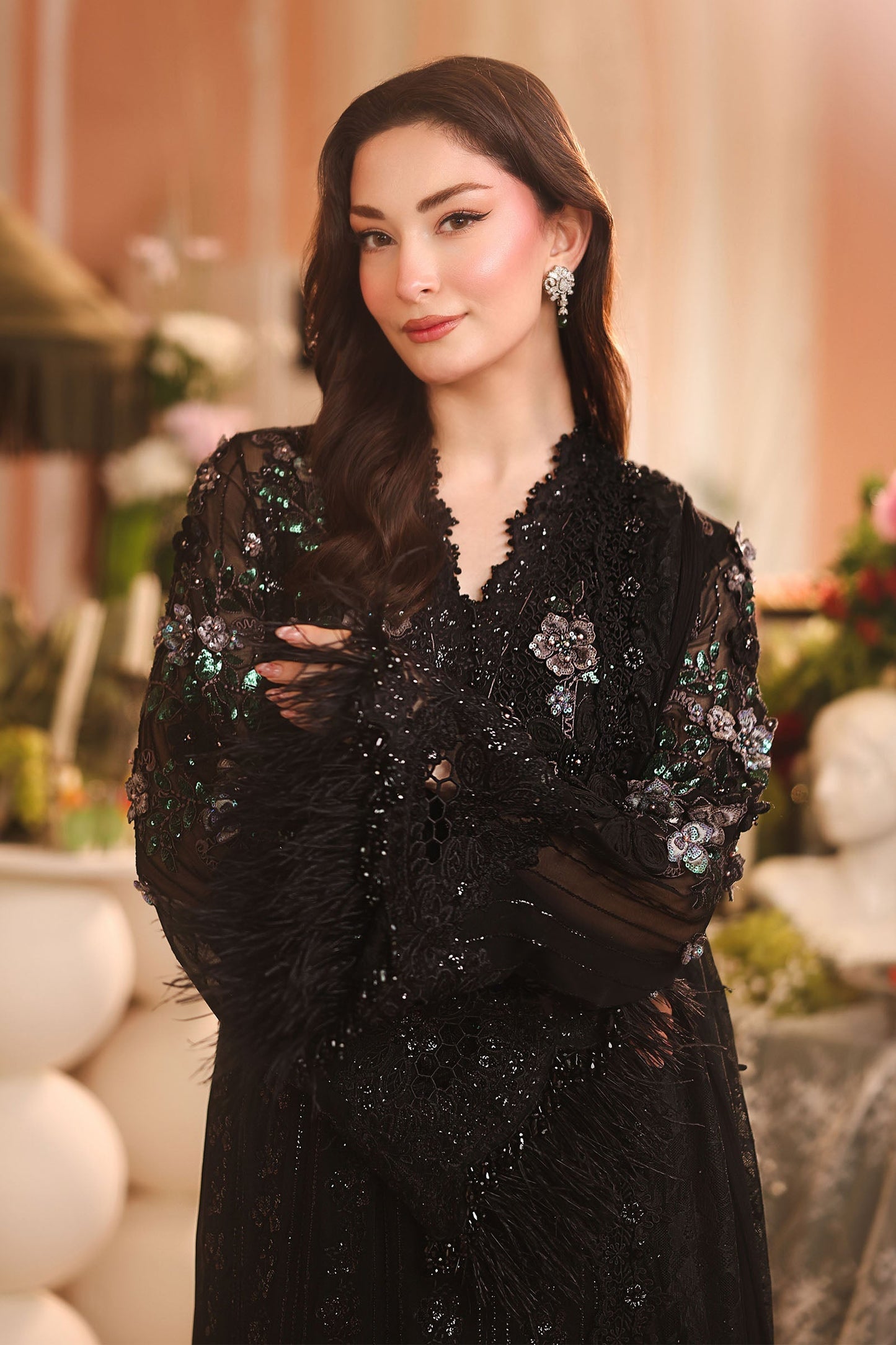 MPC-26-204-Black | Maria B Embroidered Chiffon Collection 2026