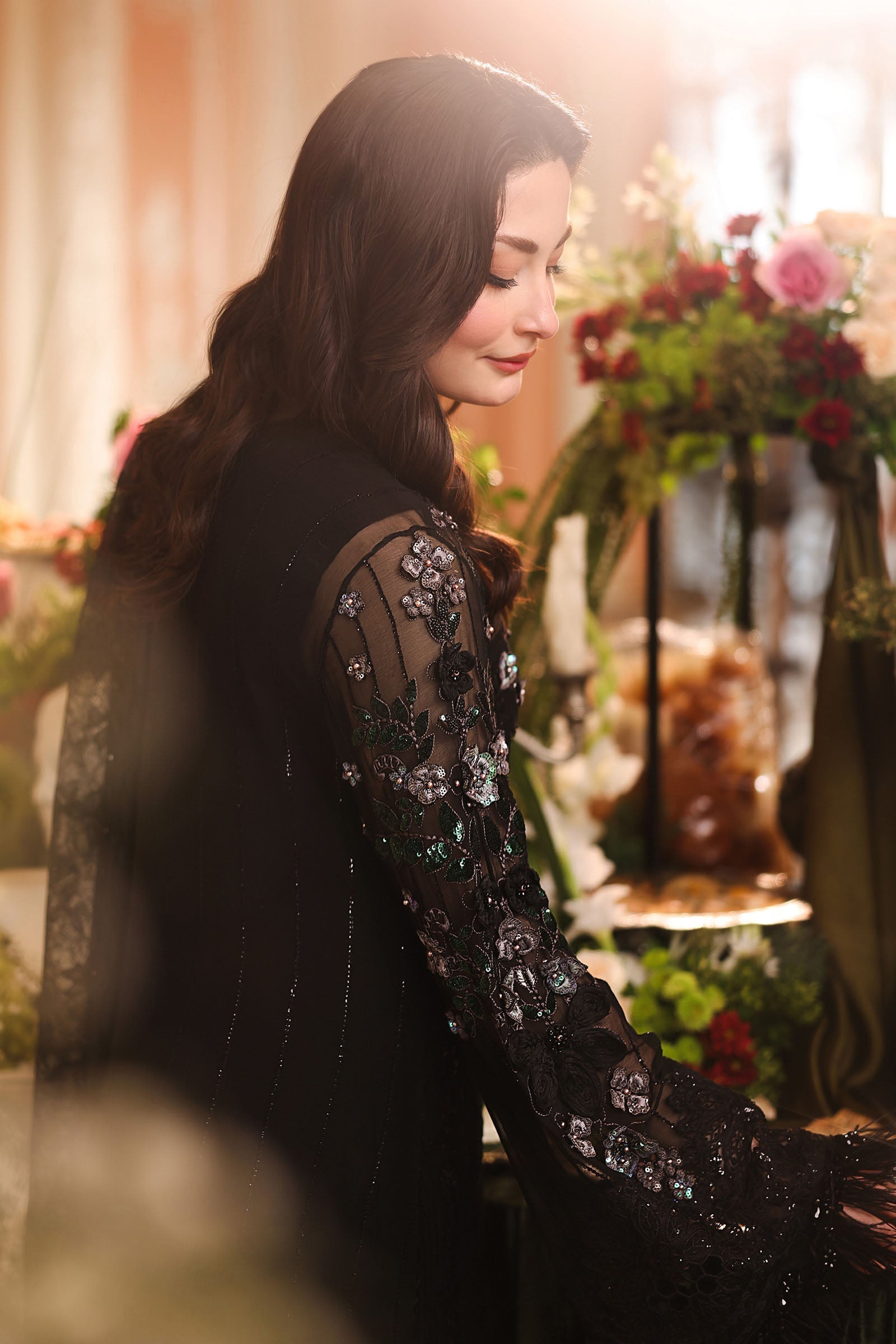 MPC-26-204-Black | Maria B Embroidered Chiffon Collection 2026