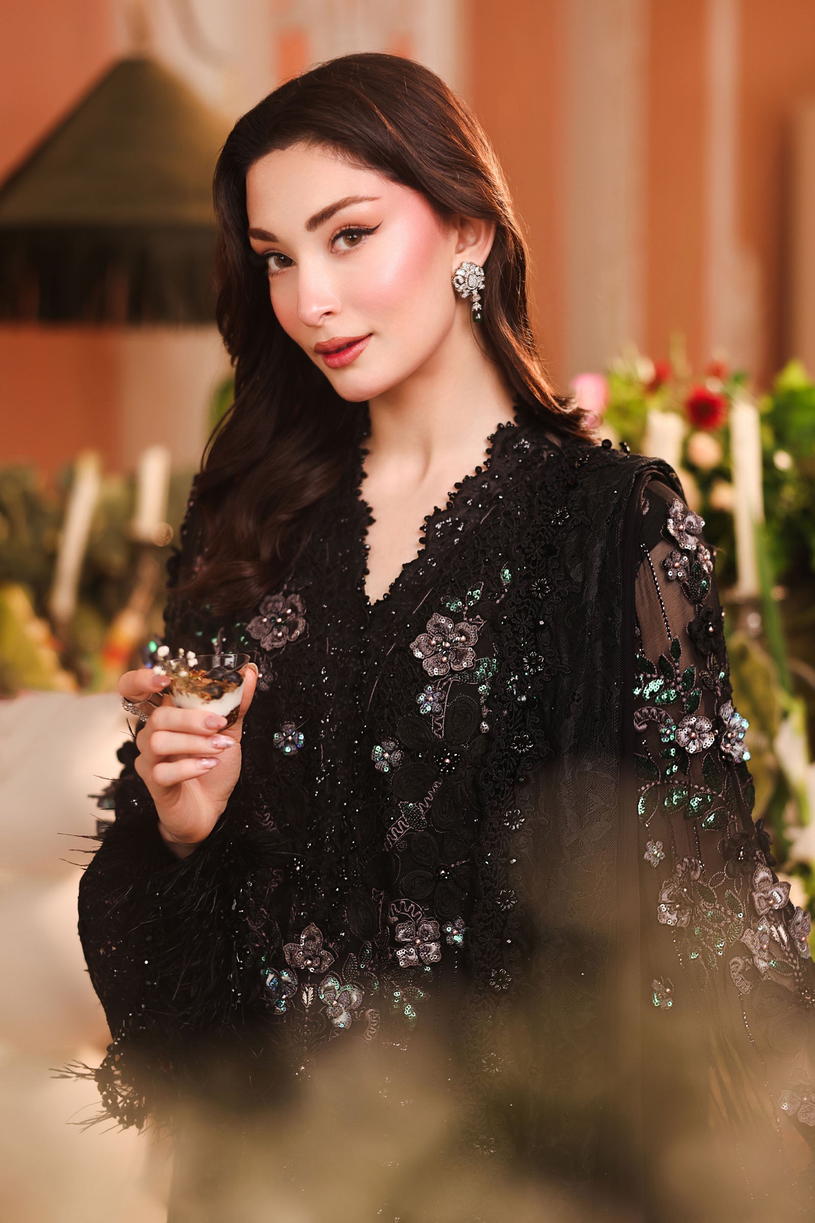 MPC-26-204-Black | Maria B Embroidered Chiffon Collection 2026