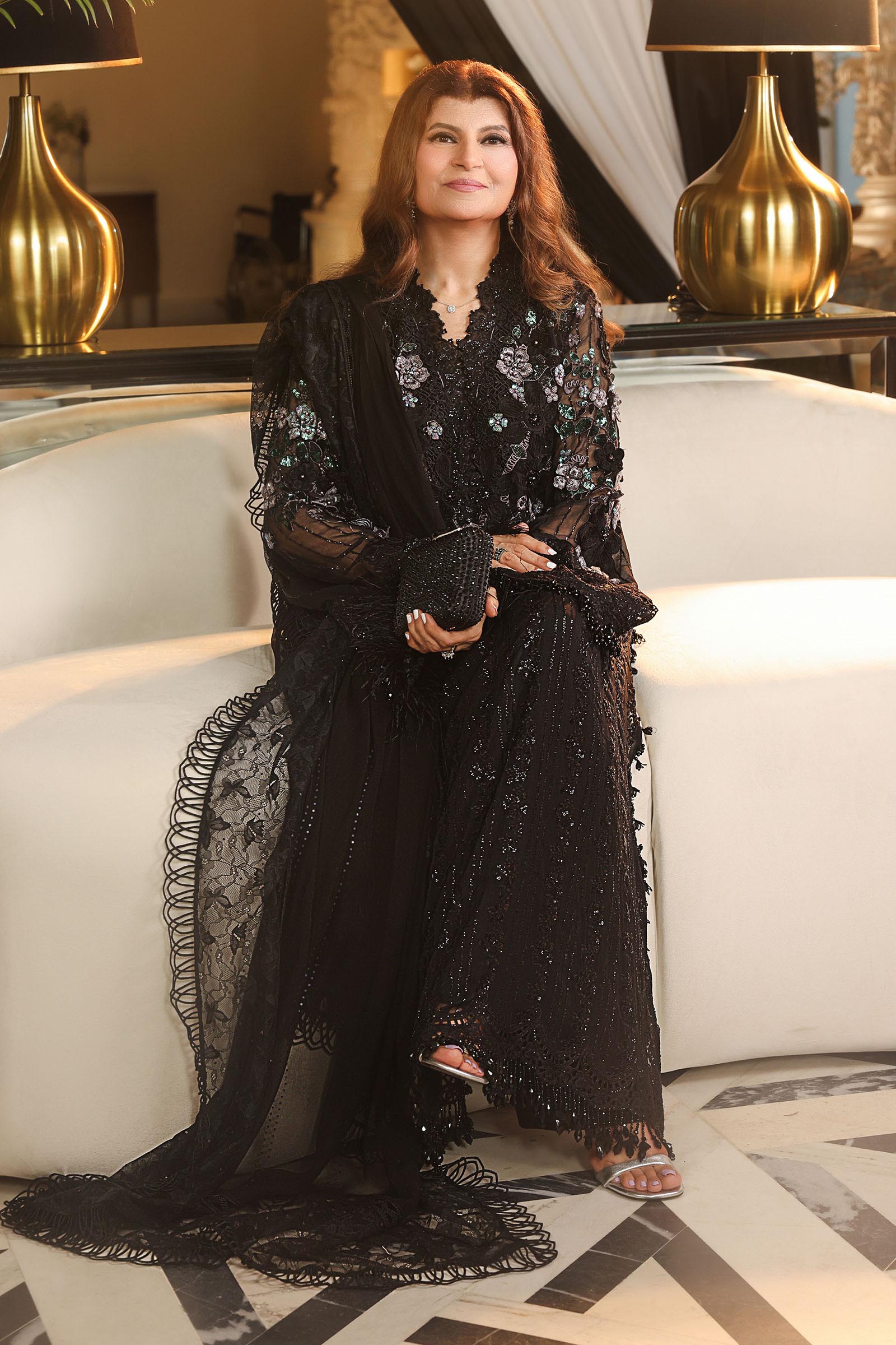 MPC-26-204-Black | Maria B Embroidered Chiffon Collection 2026