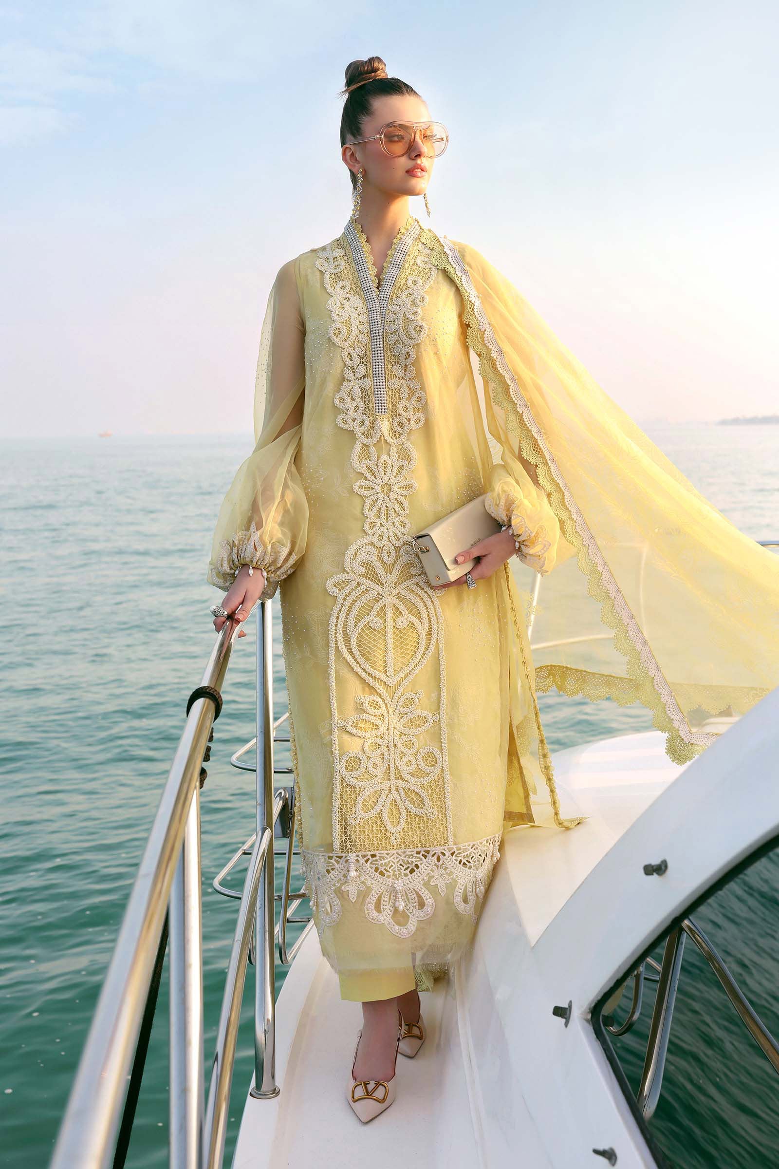 D-2604-A | Maria B | Luxury Lawn Eid Edit Collection Unstitched 2026