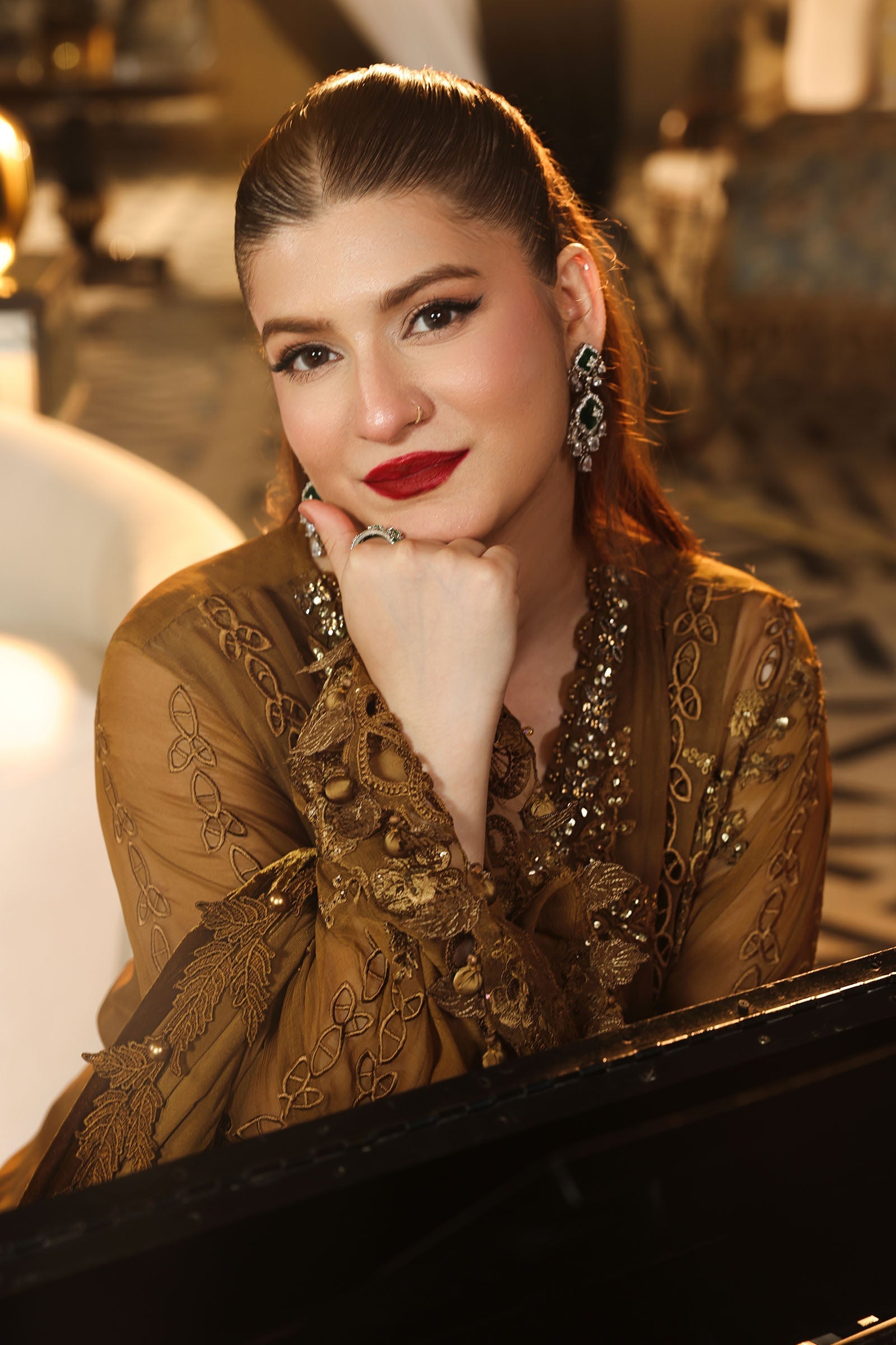 MPC-26-205-Mustard | Maria B Embroidered Chiffon Collection 2026