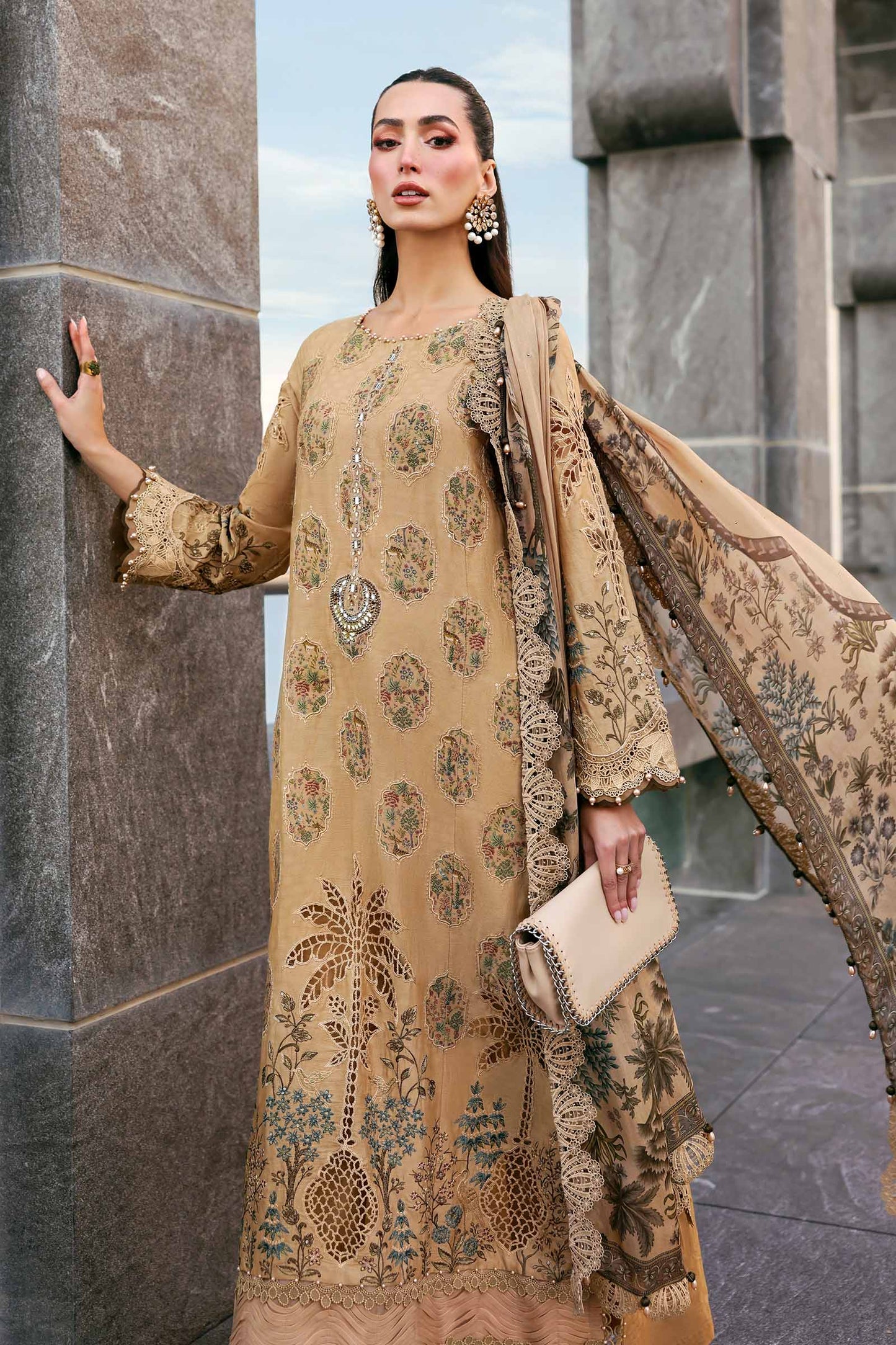 D-2605-A | Maria B | Luxury Lawn Eid Edit Collection Unstitched 2026