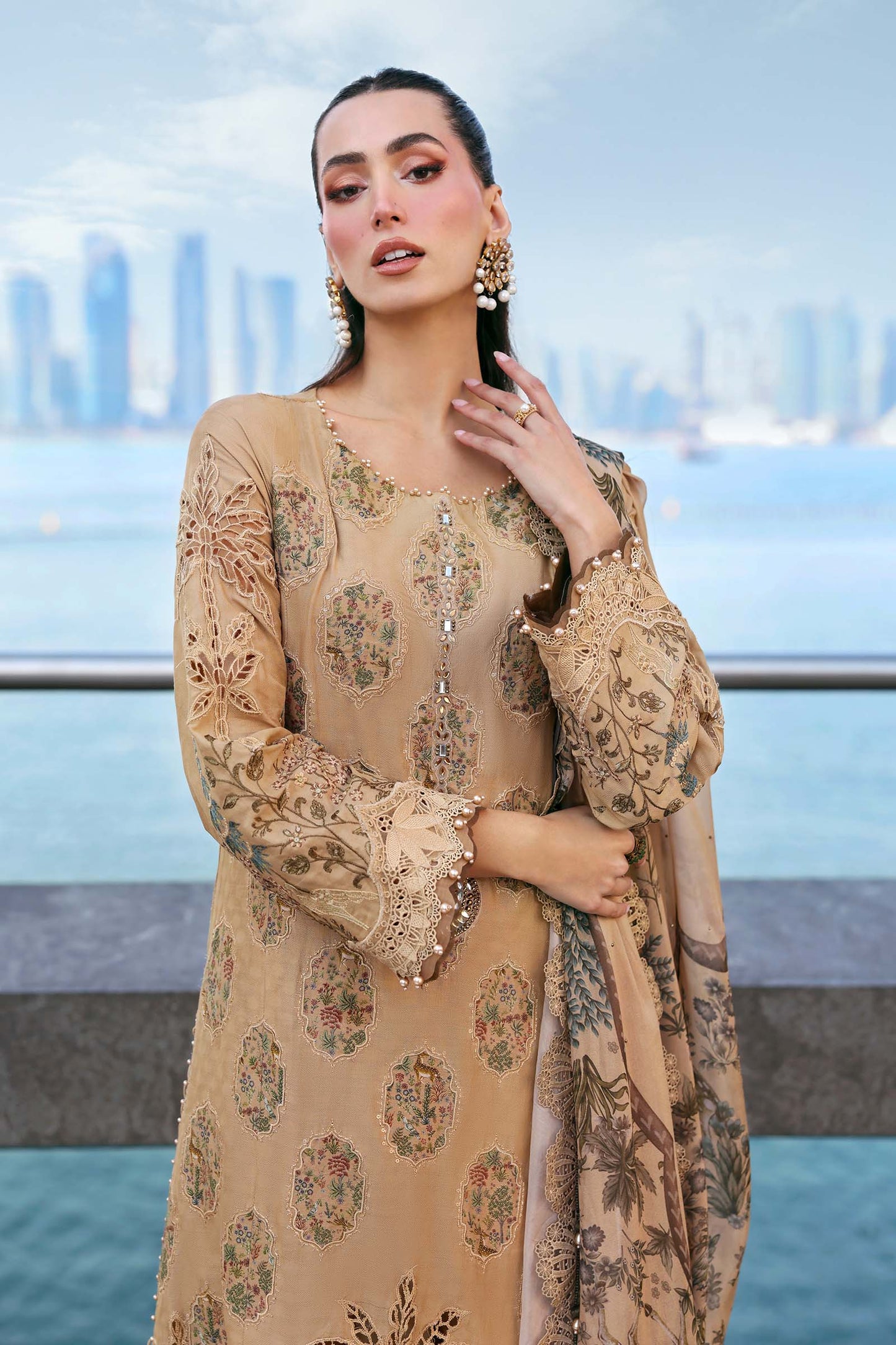 D-2605-A | Maria B | Luxury Lawn Eid Edit Collection Unstitched 2026