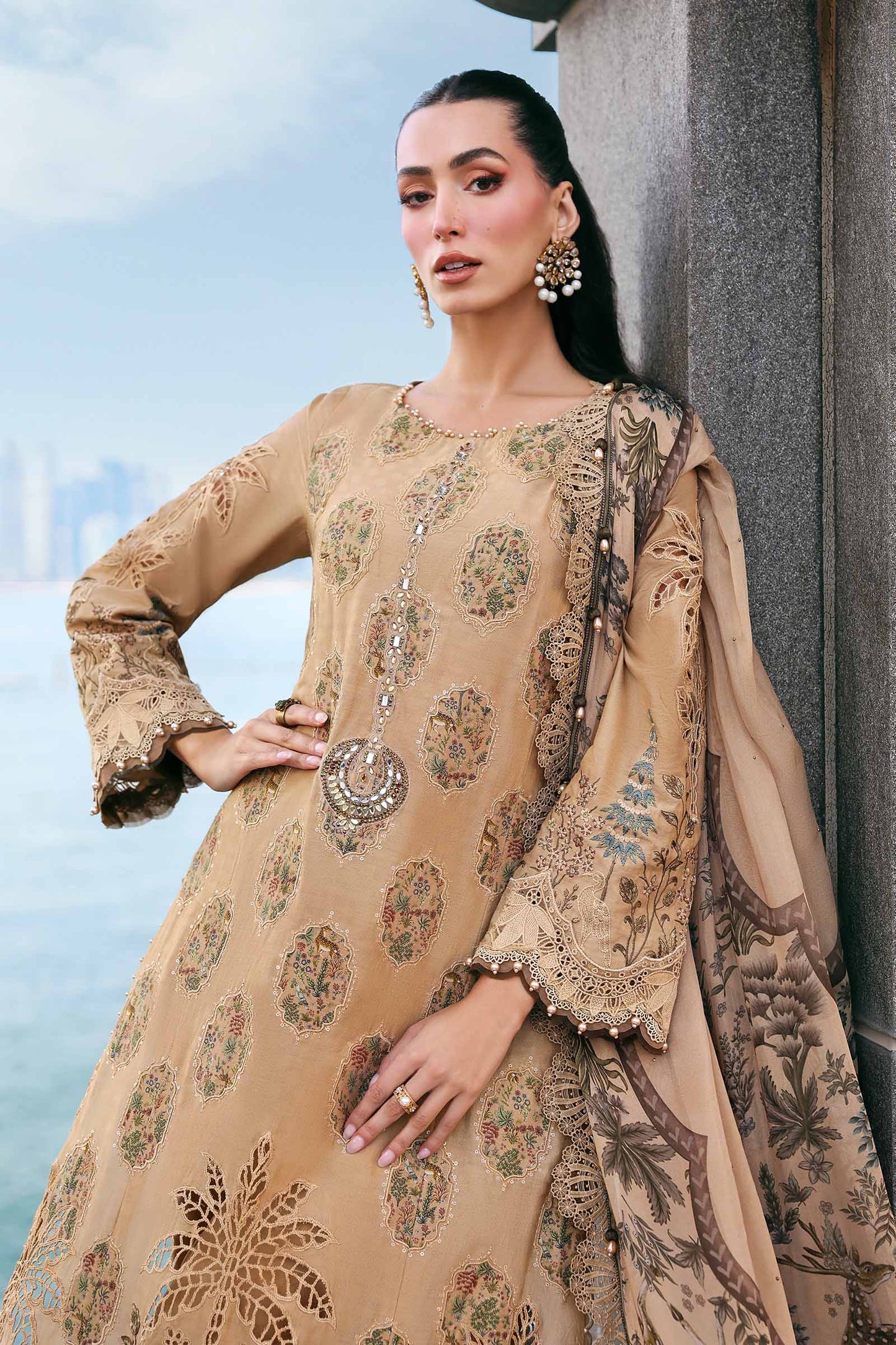 D-2605-A | Maria B | Luxury Lawn Eid Edit Collection Unstitched 2026