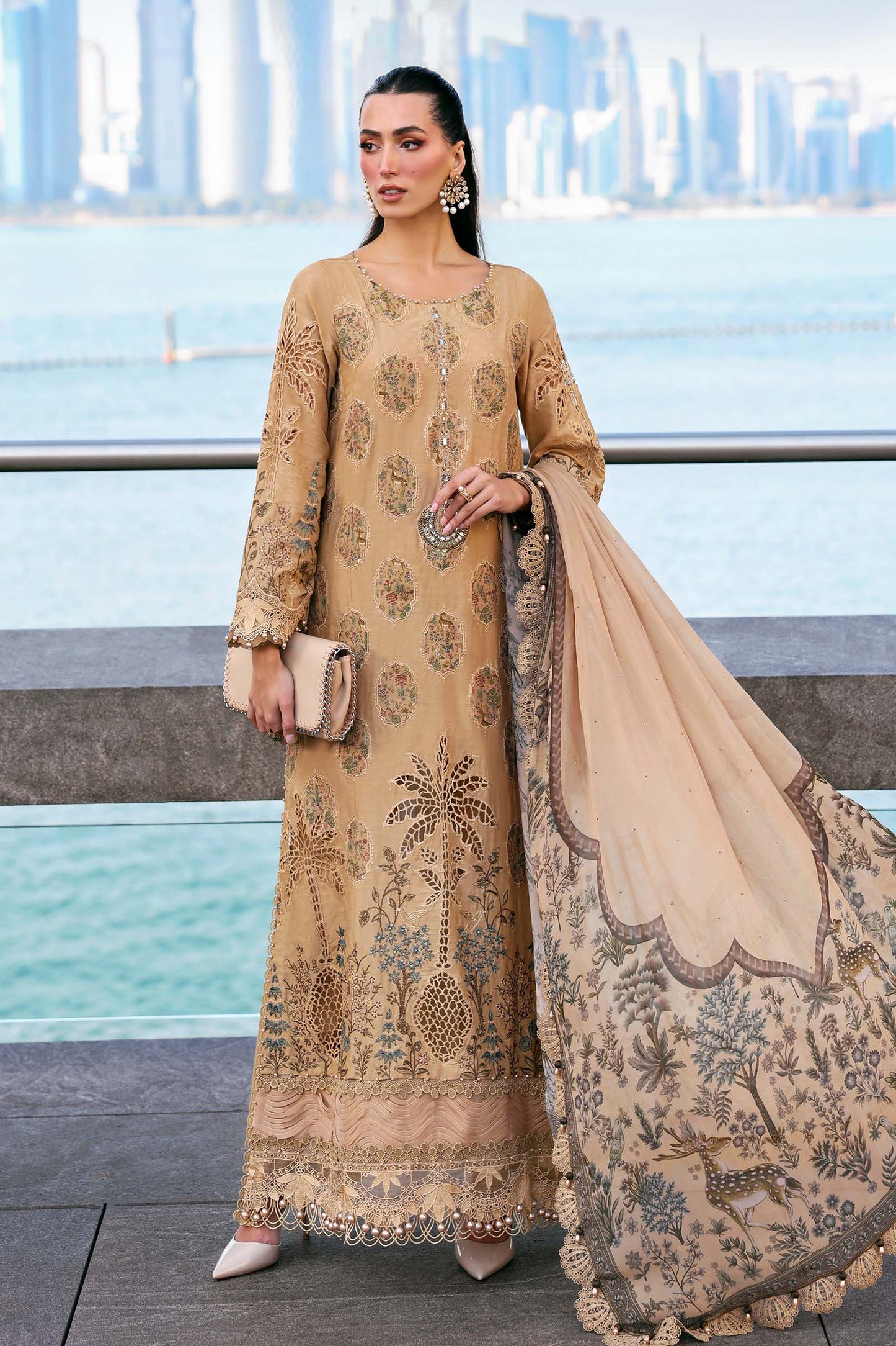 D-2605-A | Maria B | Luxury Lawn Eid Edit Collection Unstitched 2026
