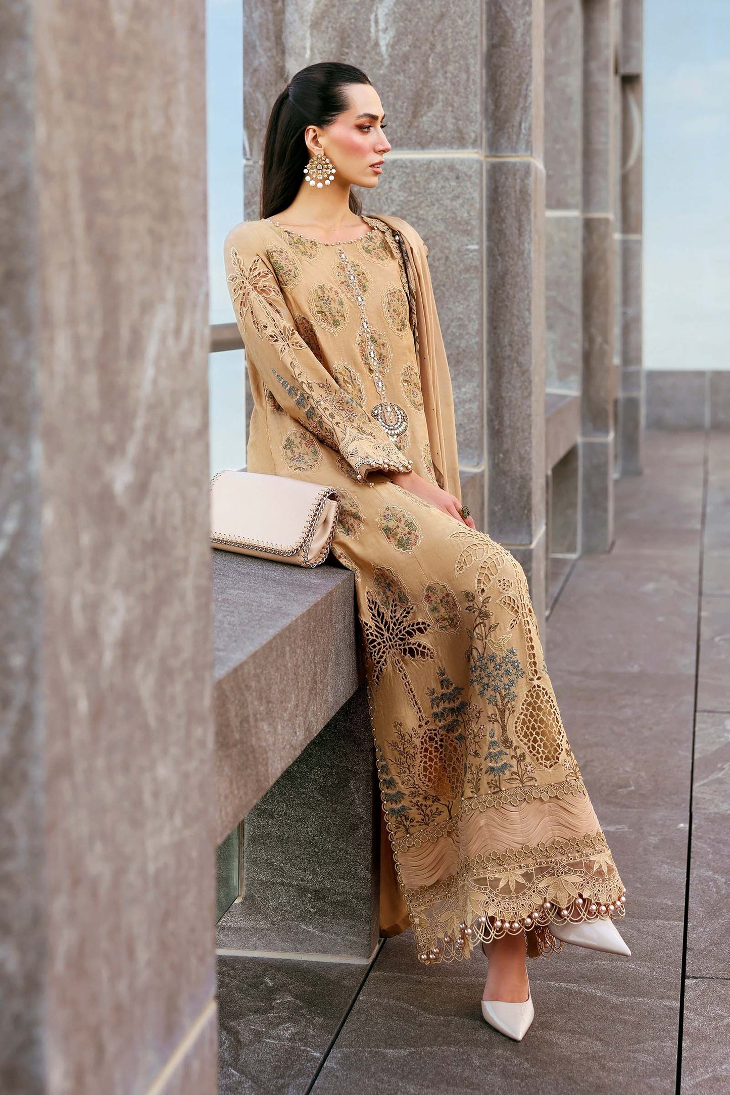 D-2605-A | Maria B | Luxury Lawn Eid Edit Collection Unstitched 2026