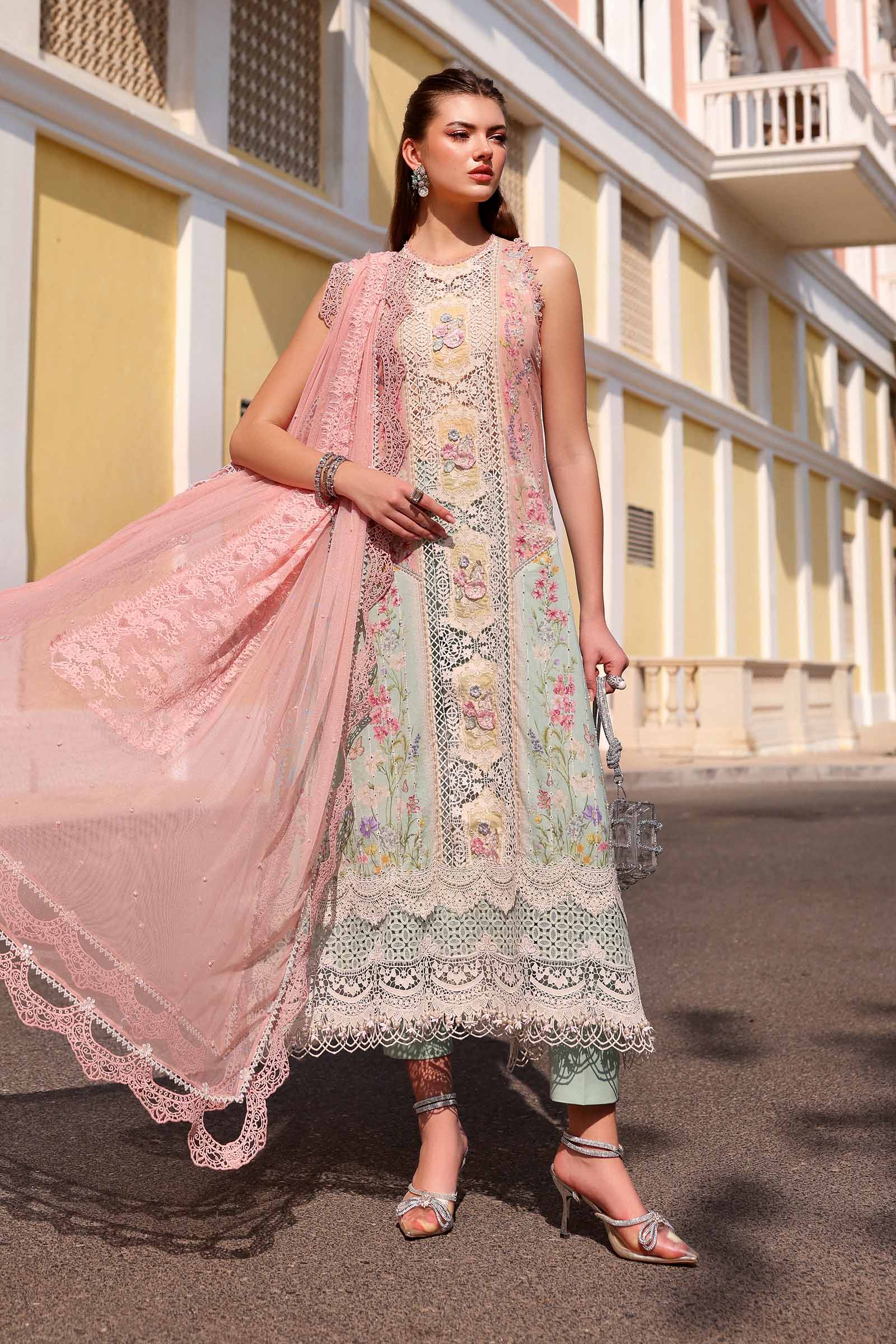 D-2606-A | Maria B | Luxury Lawn Eid Edit Collection Unstitched 2026