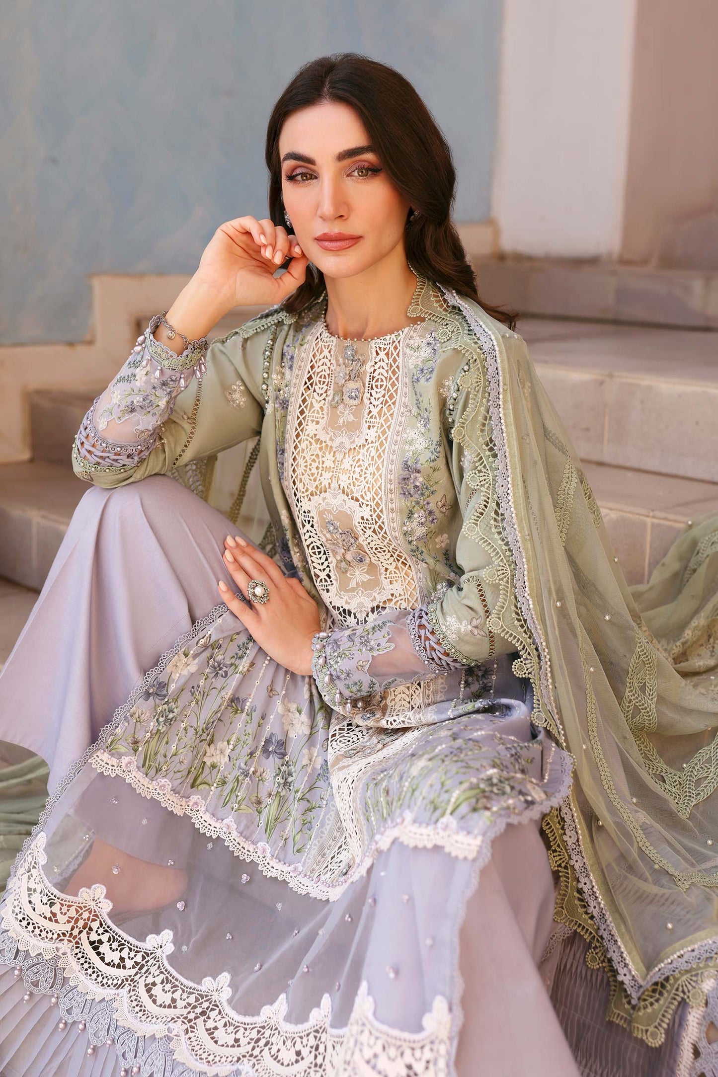 D-2606-B | Maria B | Luxury Lawn Eid Edit Collection Unstitched 2026