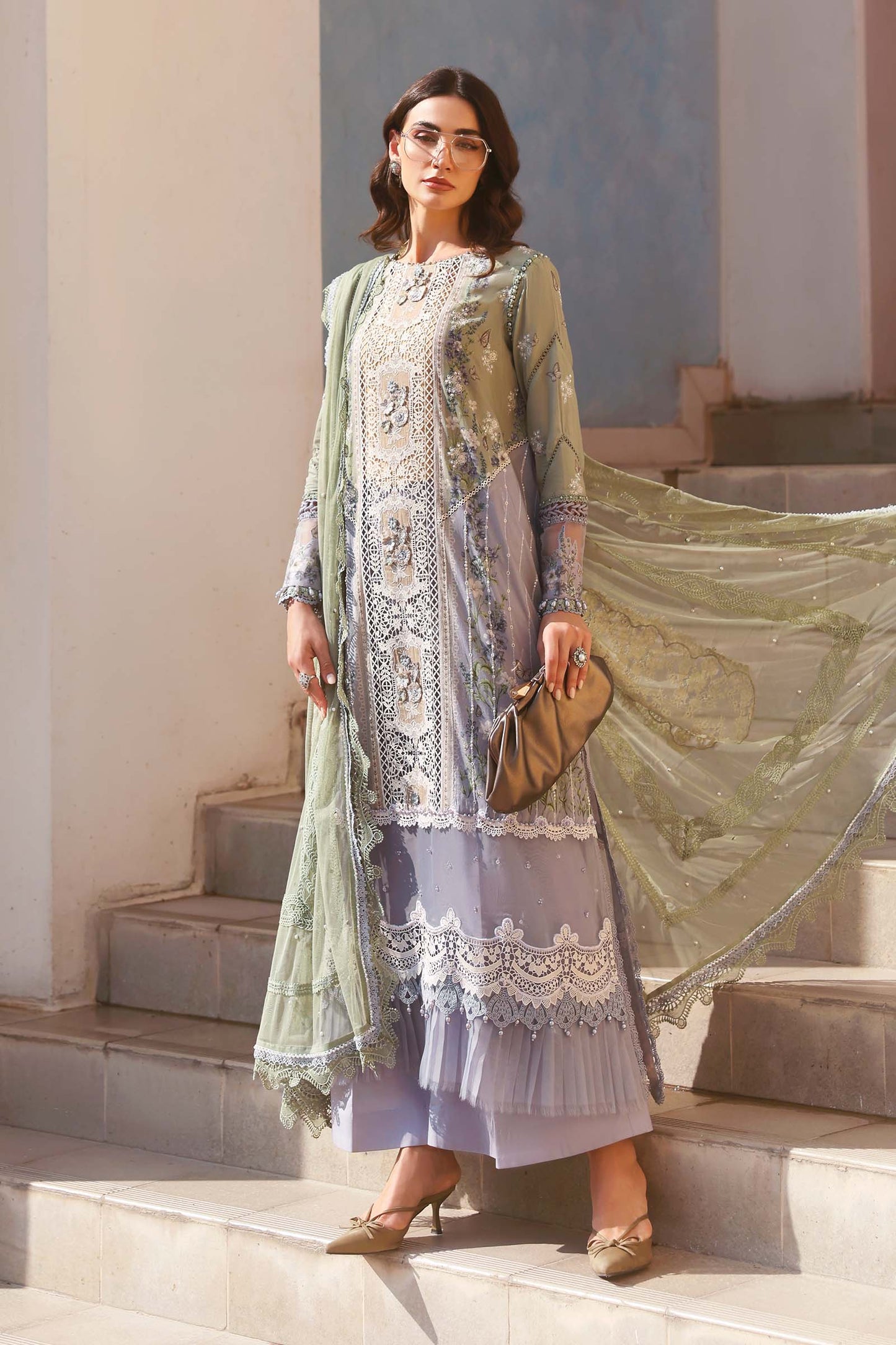D-2606-B | Maria B | Luxury Lawn Eid Edit Collection Unstitched 2026