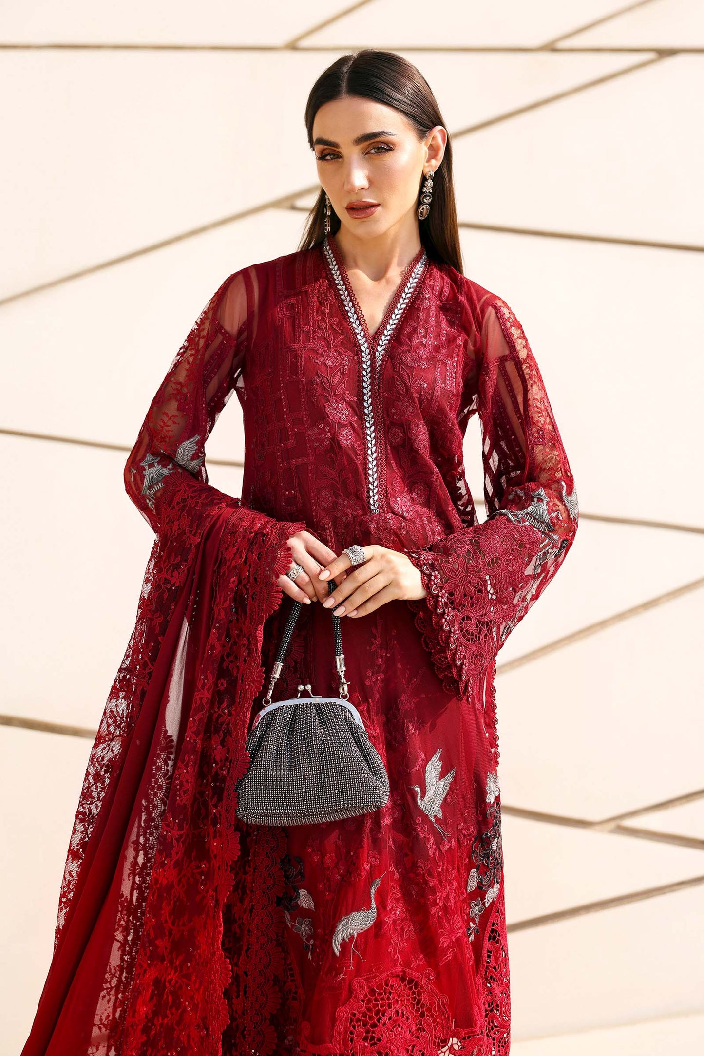 D-2607-A | Maria B | Luxury Lawn Eid Edit Collection Unstitched 2026