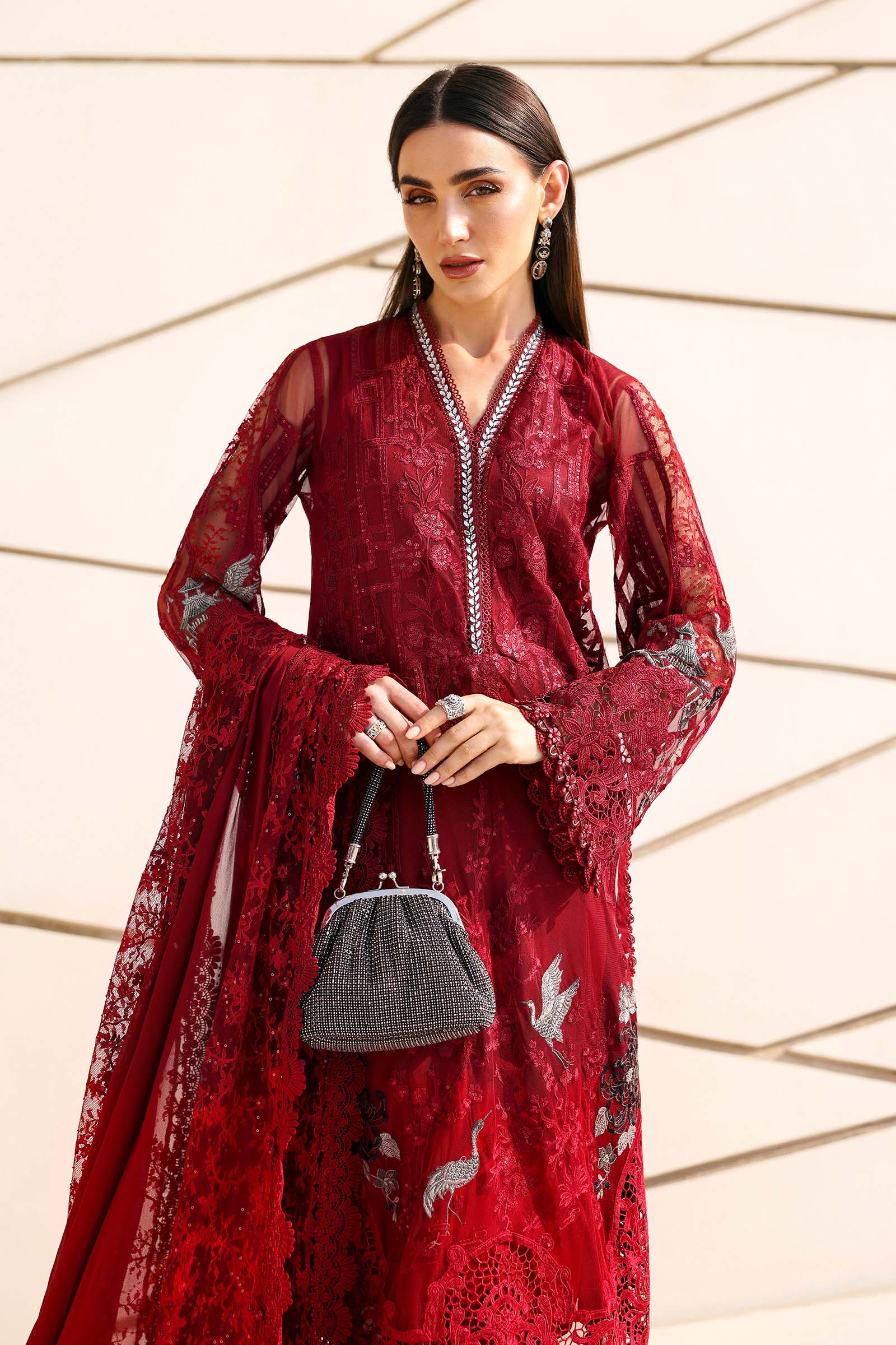 D-2607-A | Maria B | Luxury Lawn Eid Edit Collection Unstitched 2026
