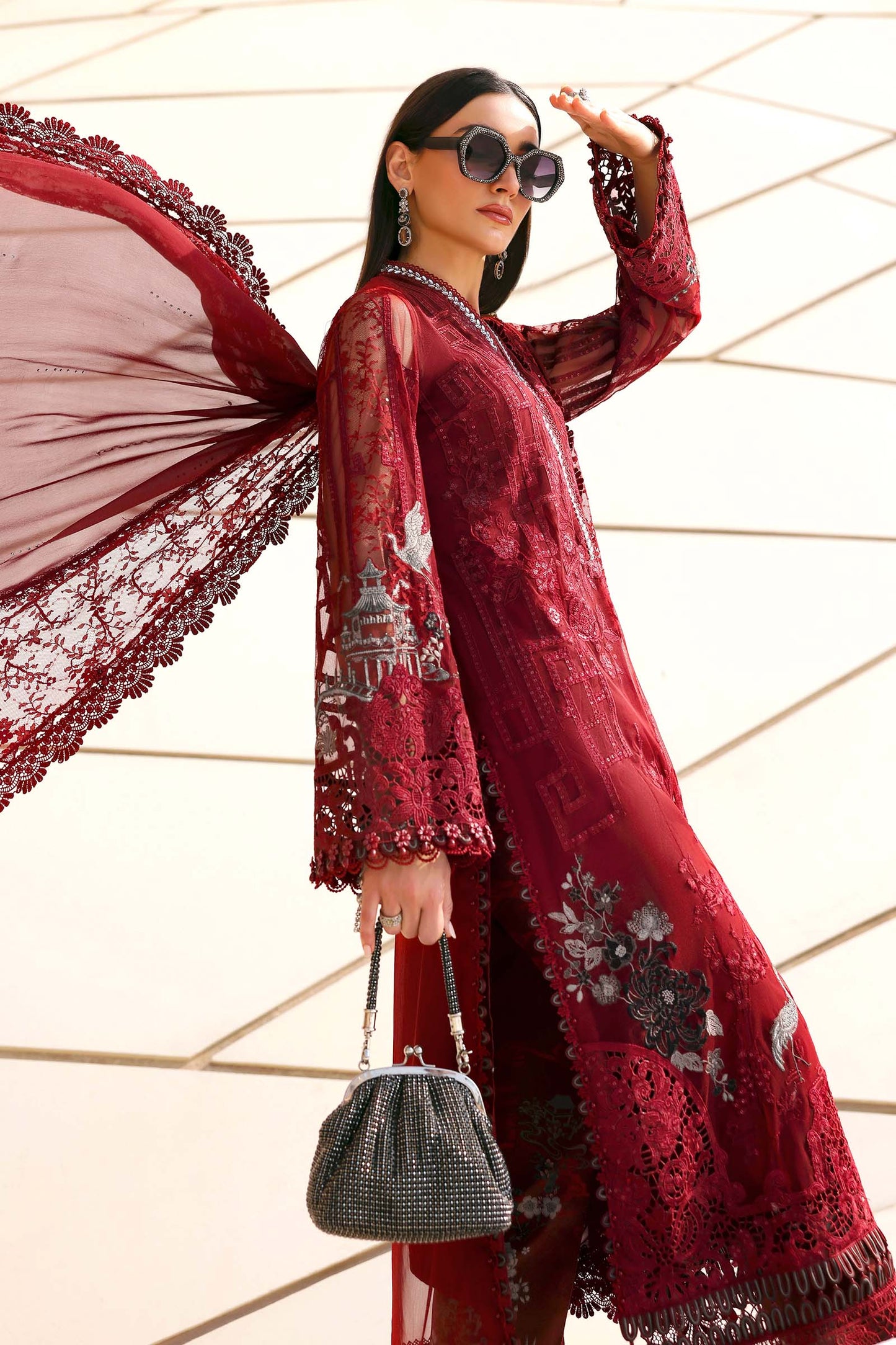 D-2607-A | Maria B | Luxury Lawn Eid Edit Collection Unstitched 2026