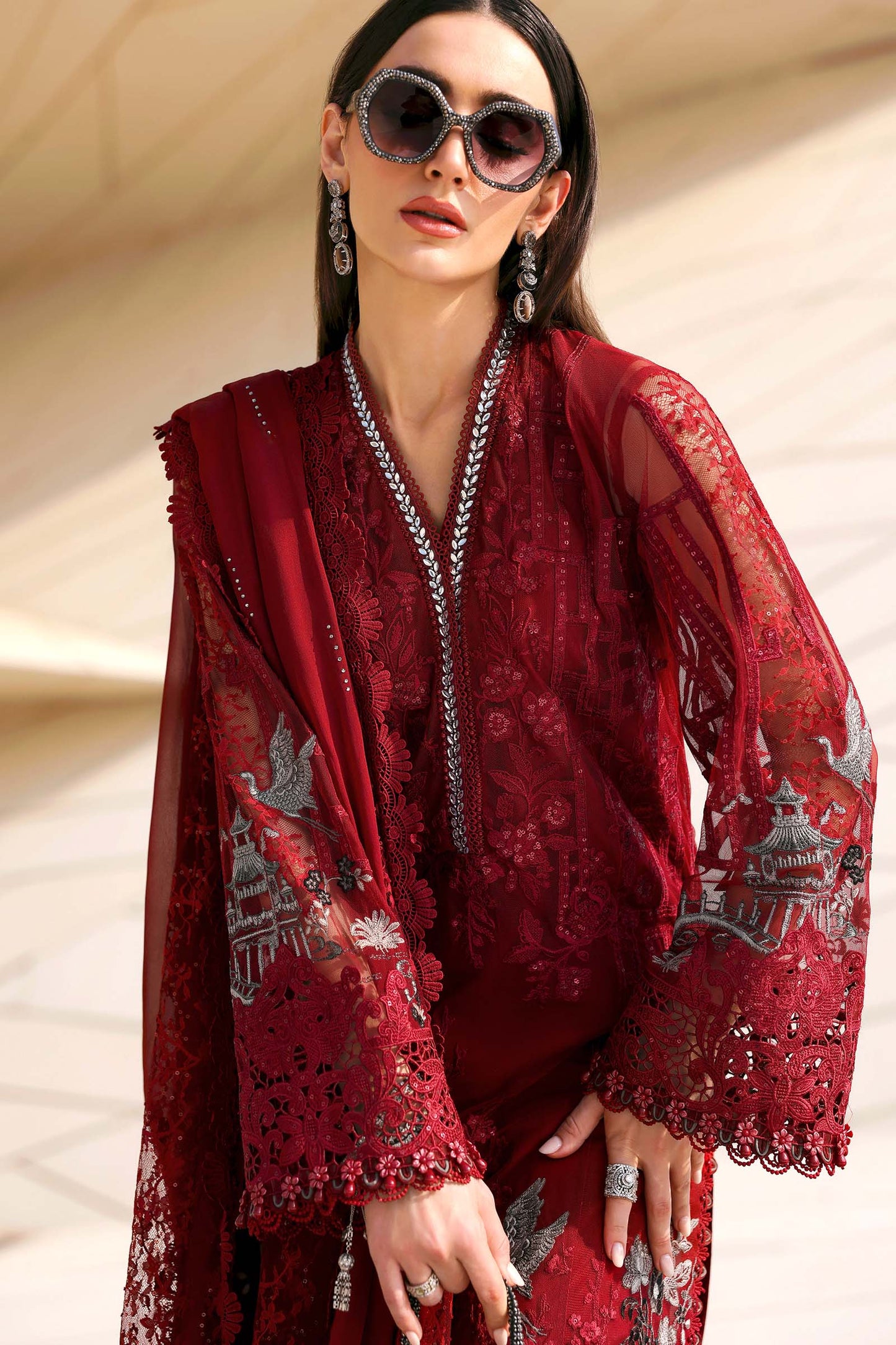 D-2607-A | Maria B | Luxury Lawn Eid Edit Collection Unstitched 2026