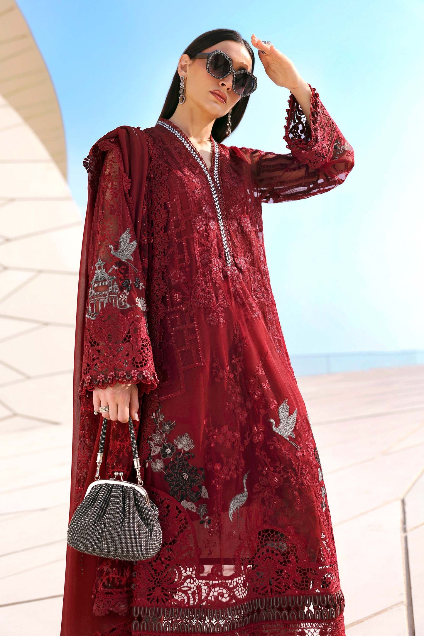D-2607-A | Maria B | Luxury Lawn Eid Edit Collection Unstitched 2026