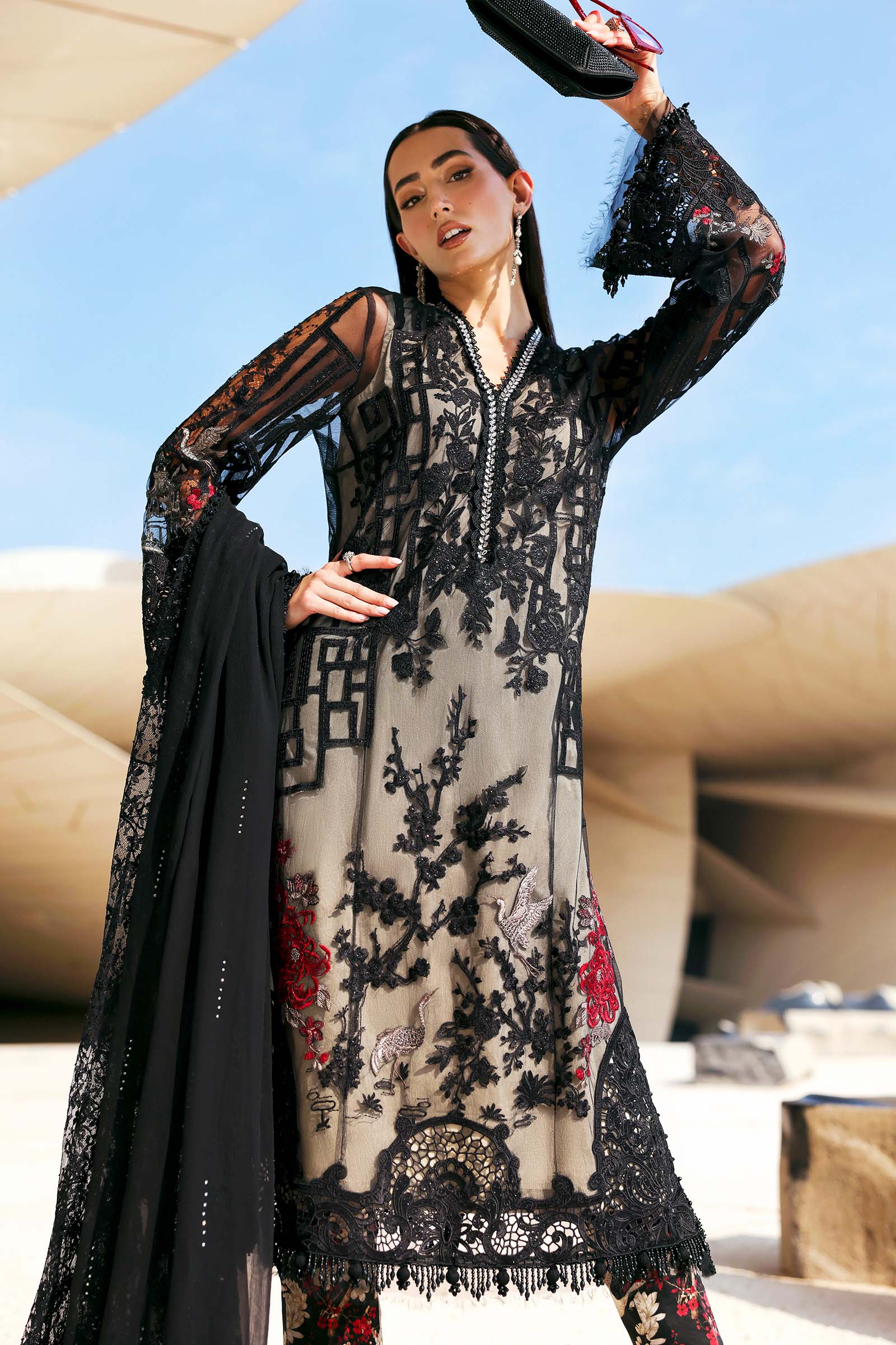 D-2607-B | Maria B | Luxury Lawn Eid Edit Collection Unstitched 2026