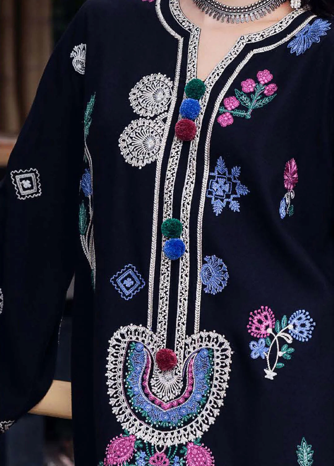 MIDNIGHT RUNE | Mushq | Symphony Hemline Karandi Winter Collection 2025