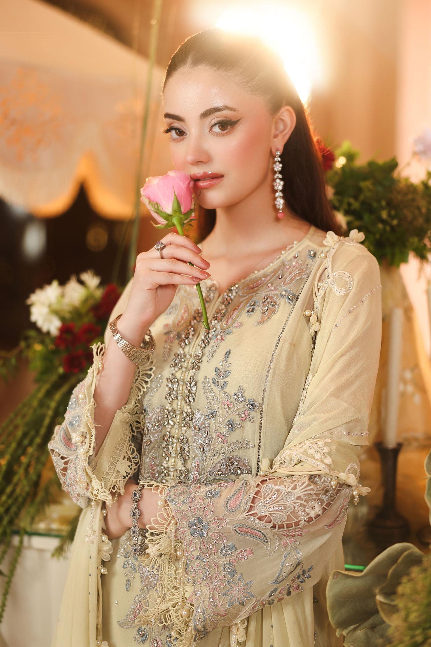 MPC-26-208-Pastle Sunshine | Maria B Embroidered Chiffon Collection 2026