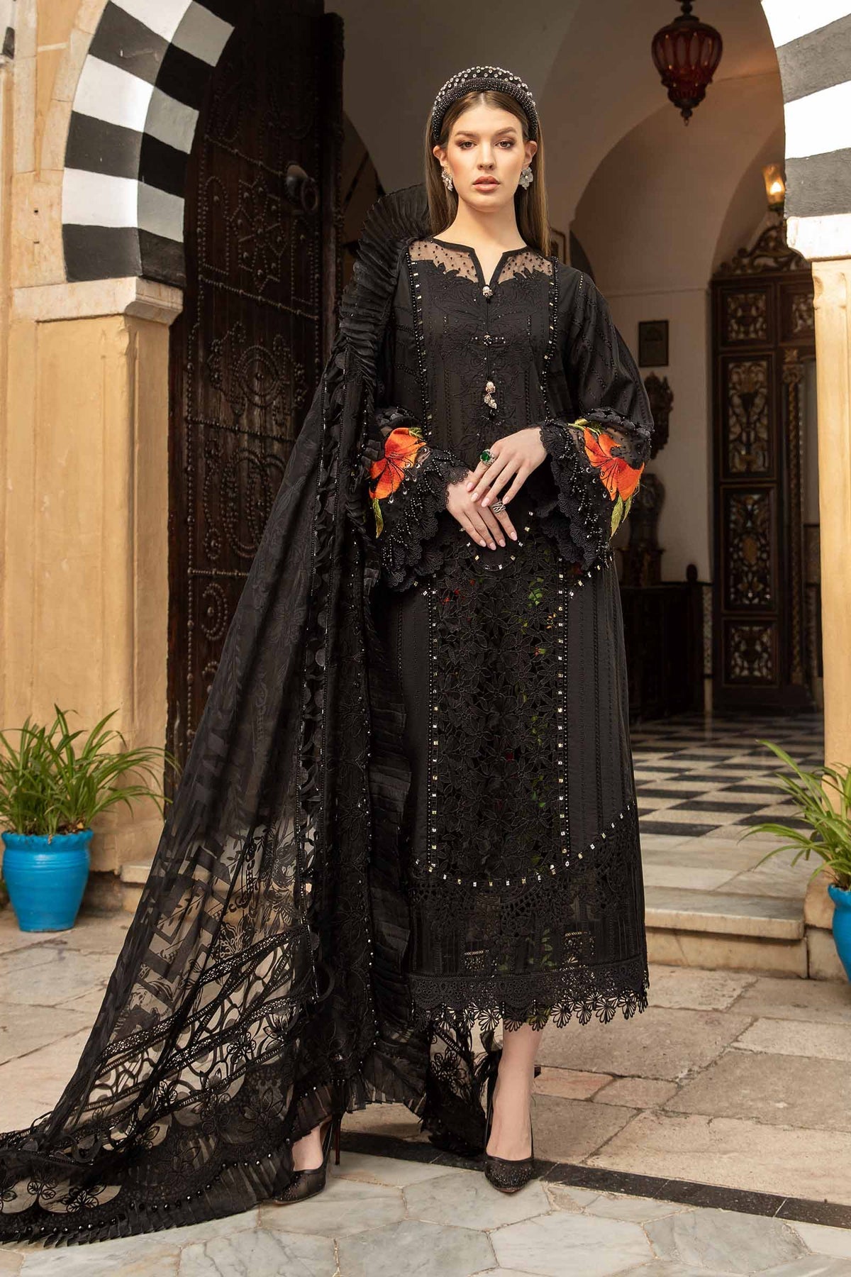 D-2408-B | Maria B | Voyage A Luxe X Tunisia Luxury Lawn 2024
