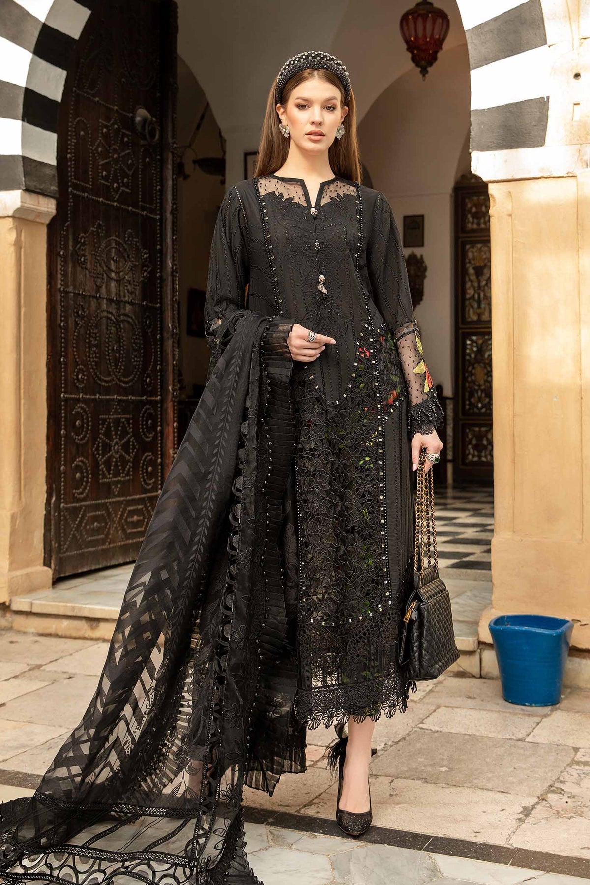 D-2408-B | Maria B | Voyage A Luxe X Tunisia Luxury Lawn 2024