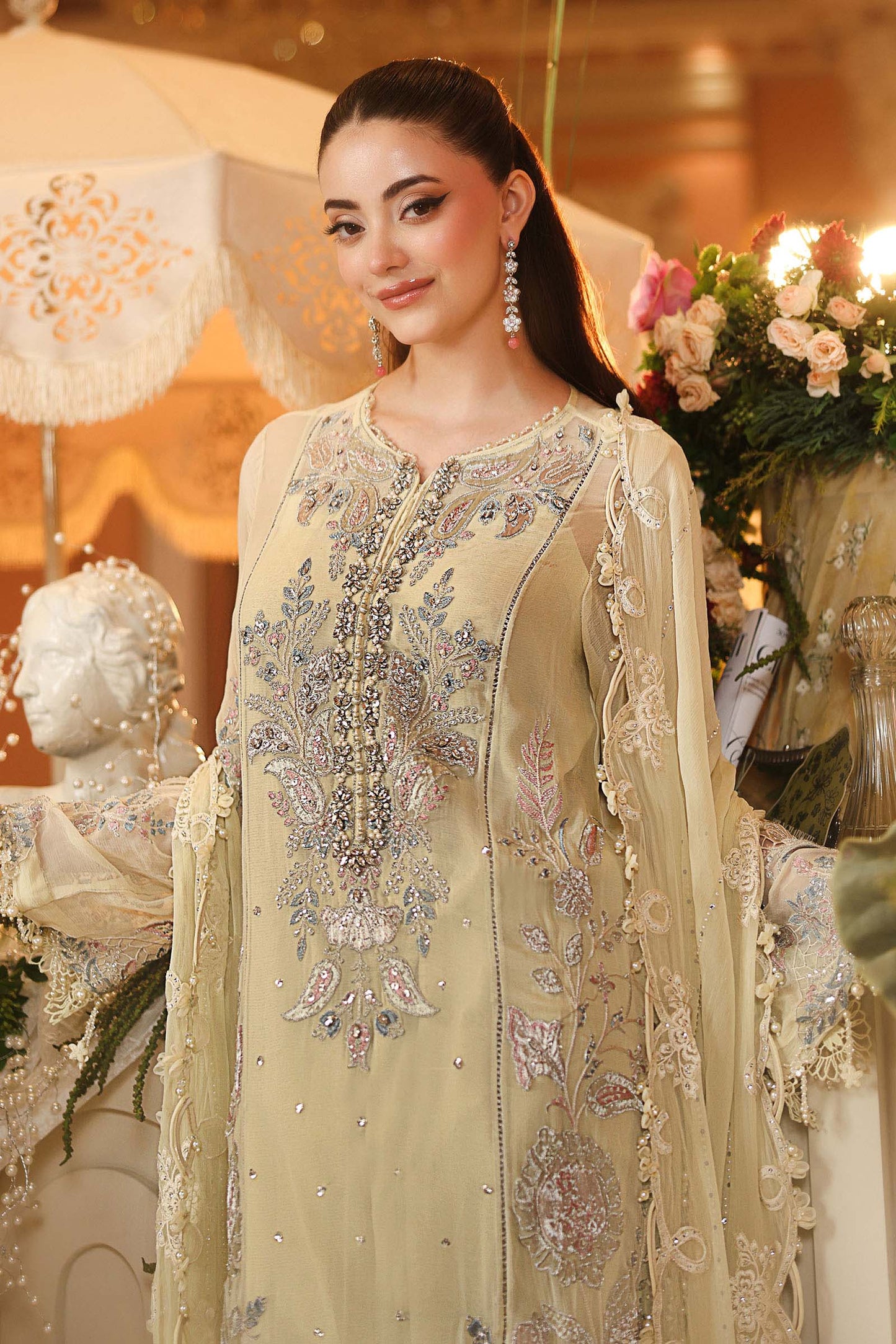 MPC-26-208-Pastle Sunshine | Maria B Embroidered Chiffon Collection 2026