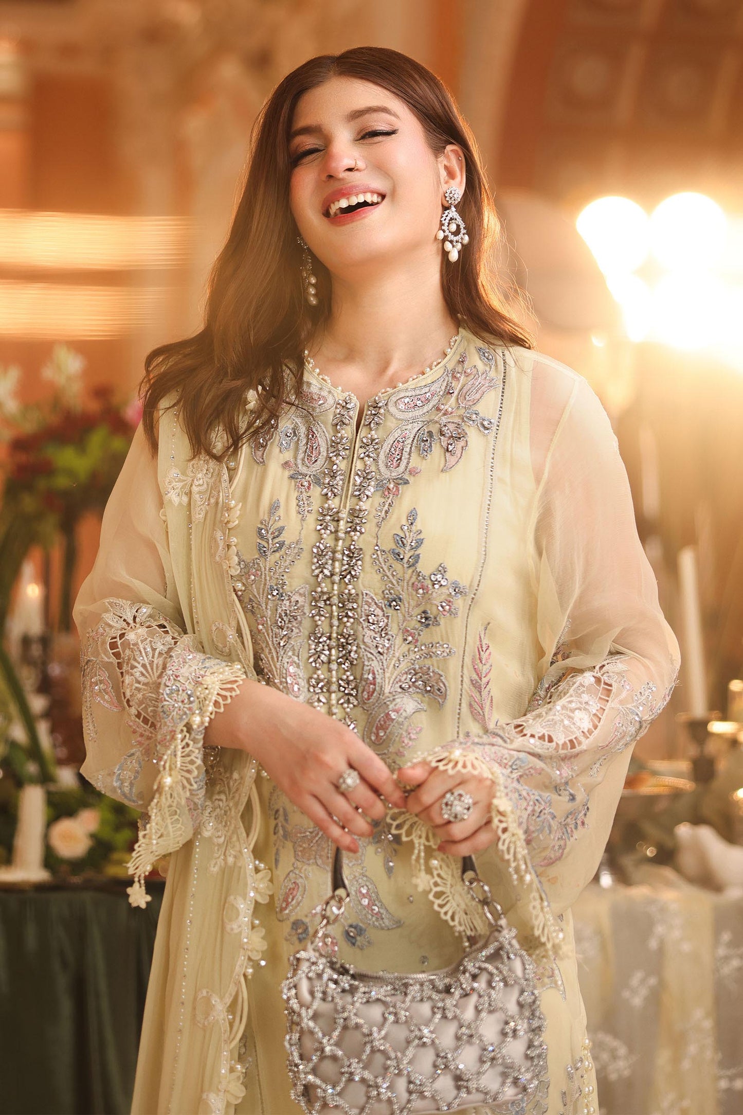 MPC-26-208-Pastle Sunshine | Maria B Embroidered Chiffon Collection 2026