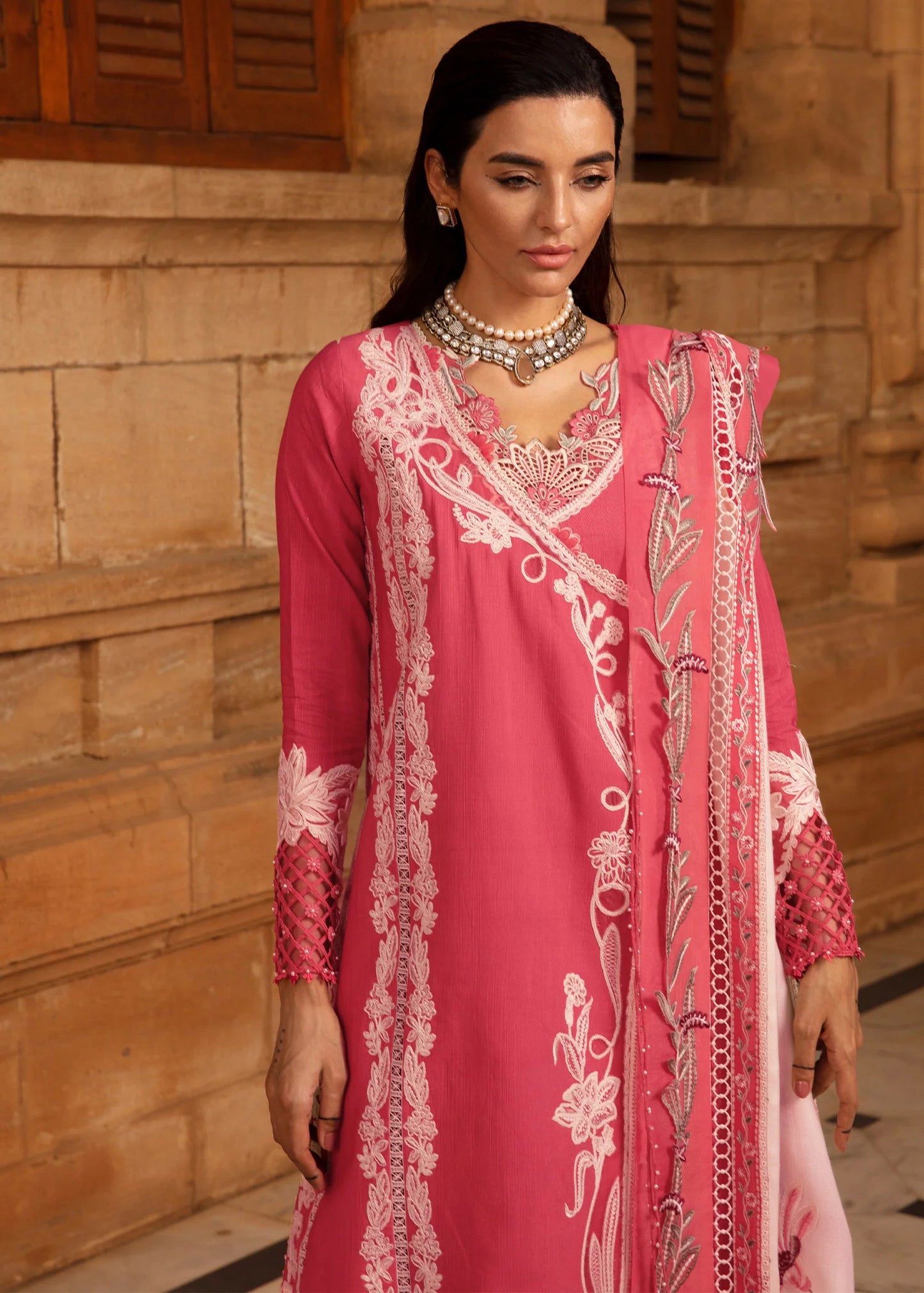 Phulon ki Dastaan | Crimson | Aleen Winter Unstitched 2024