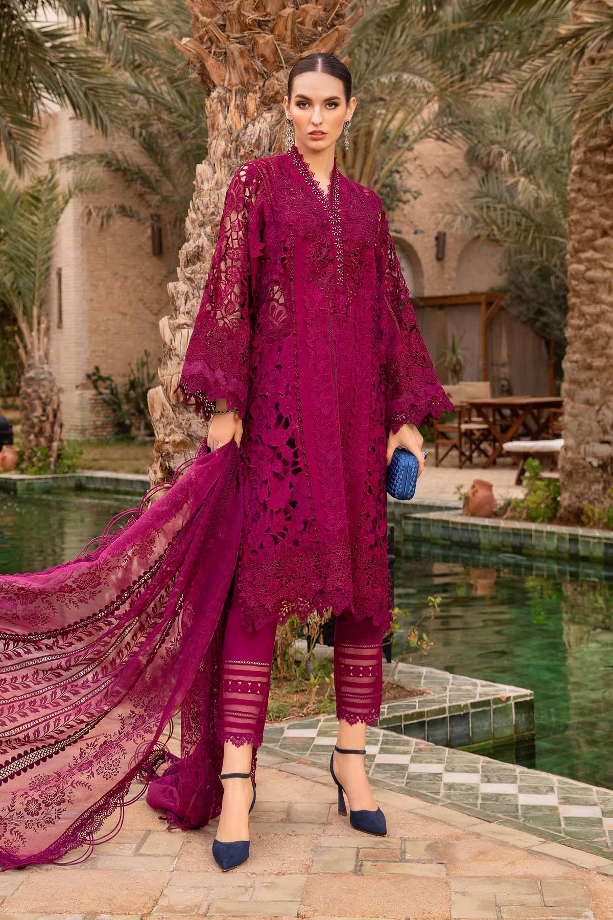 D-2409-B | Maria B | Voyage A Luxe X Tunisia Luxury Lawn 2024