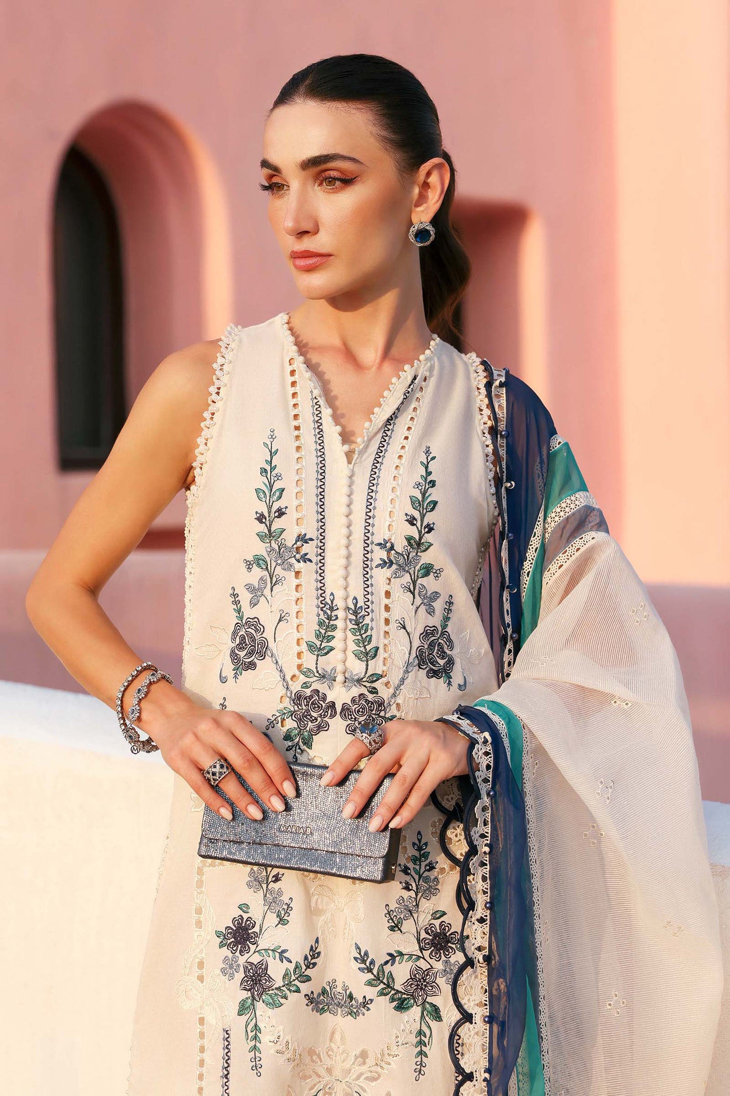 D-2609-B | Maria B | Luxury Lawn Eid Edit Collection Unstitched 2026