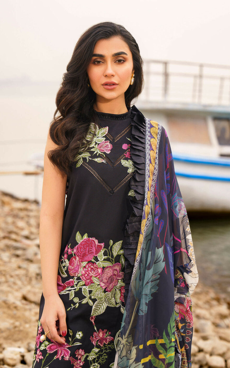 DAPHNE-U141M019 | Asifa & Nabeel | Meraki Summer Lawn Vol 1 2024