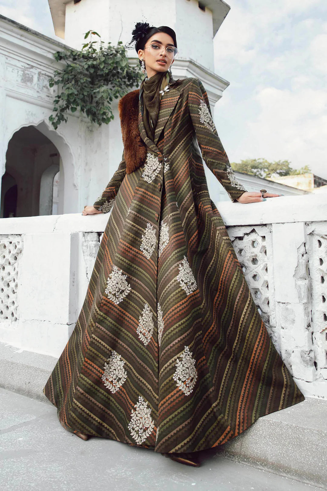 Maria B Mprints Rani Mahal Fall | Design # 5B Unstitched | Collection 2025