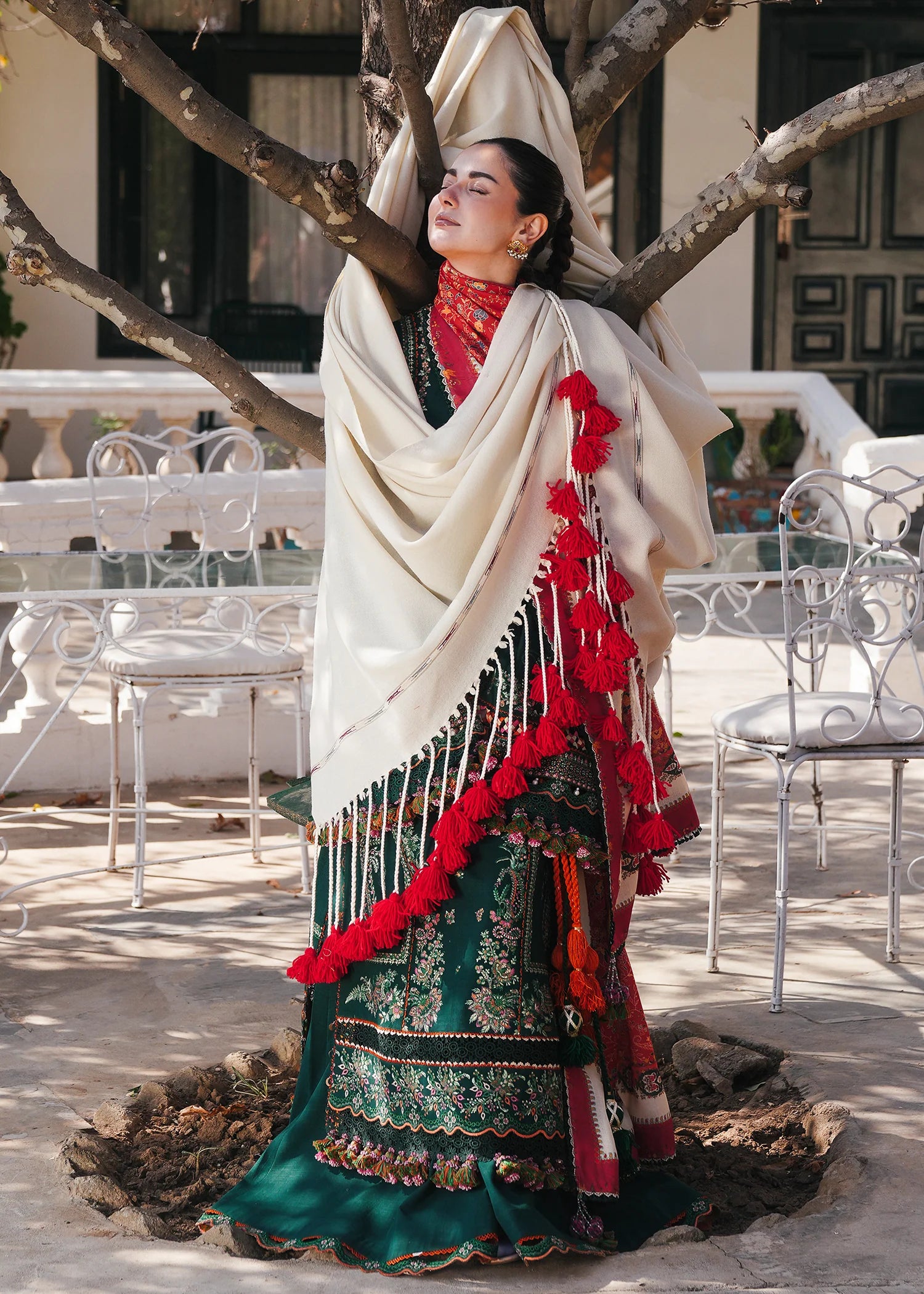 Masarrah | Hussain Rehar | Winter Shawl 2024