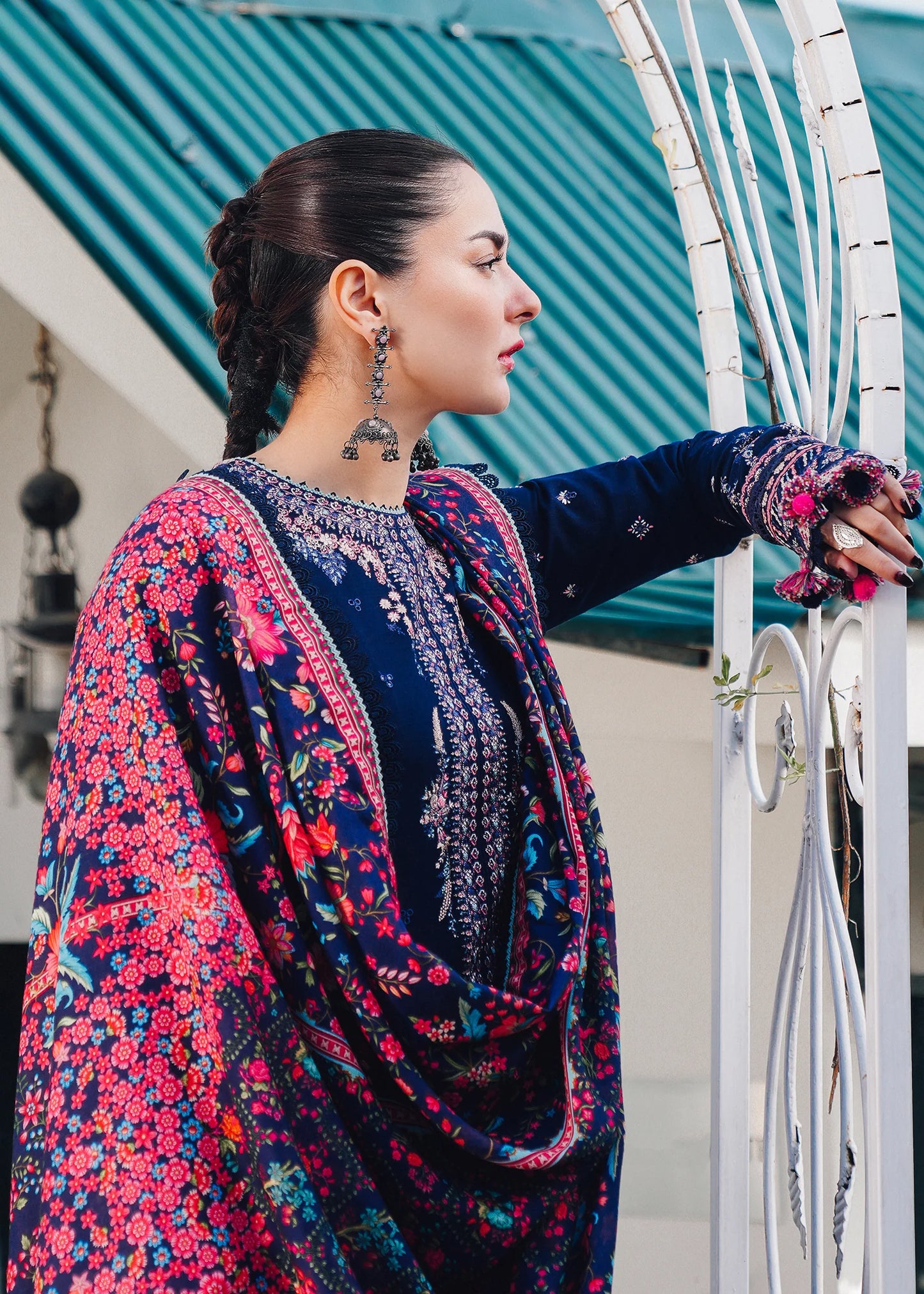 Barq | Hussain Rehar | Winter Shawl 2024