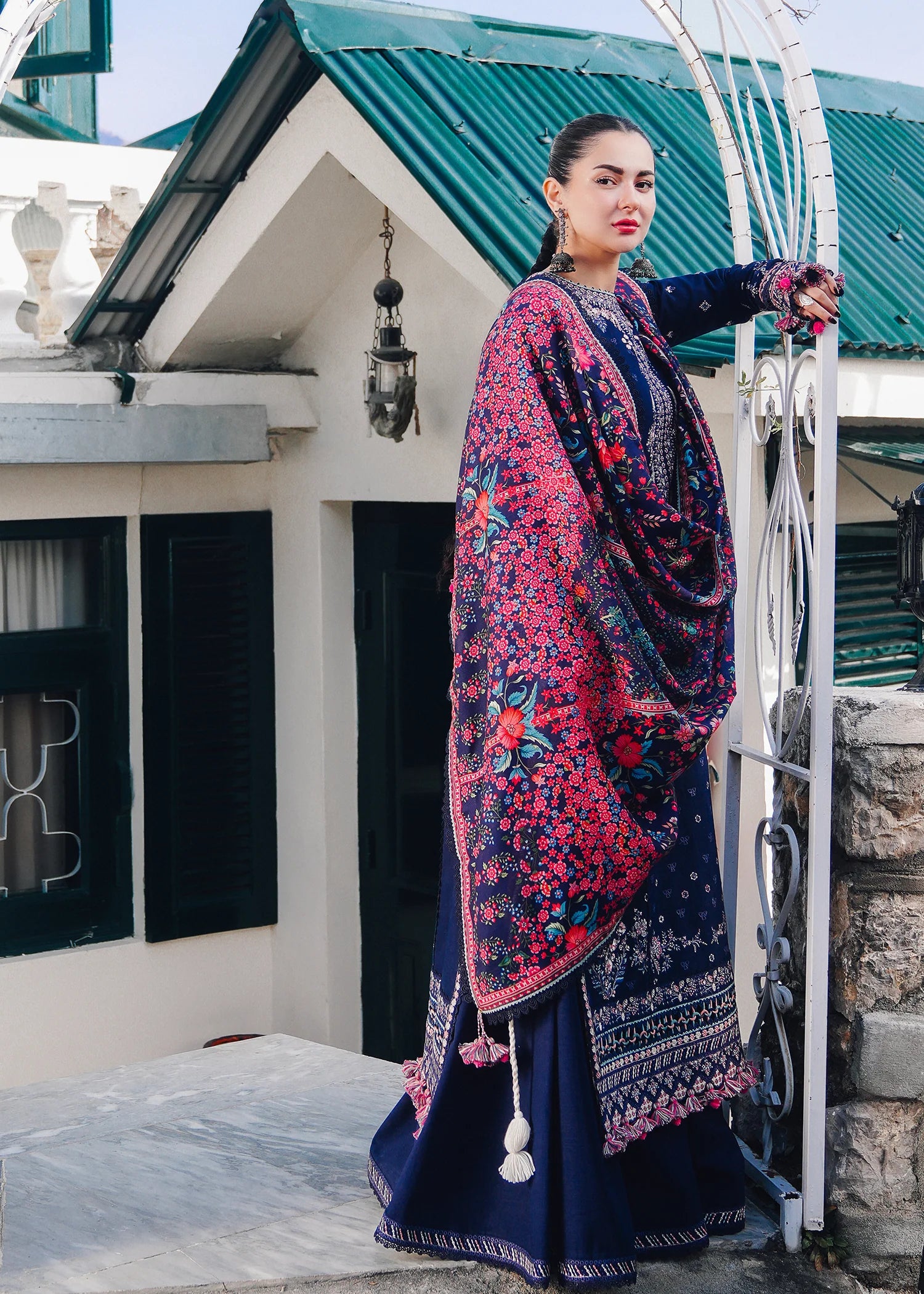 Barq | Hussain Rehar | Winter Shawl 2024