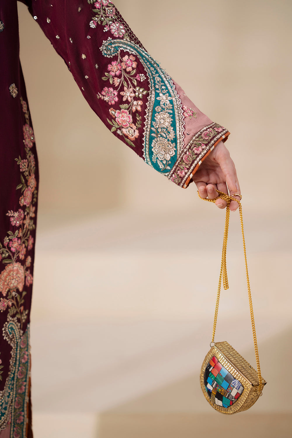 DEEP BURGUNDY | E0919/104/414 | Ethnc Women | Ready to Wear Boutique Formals 2025 