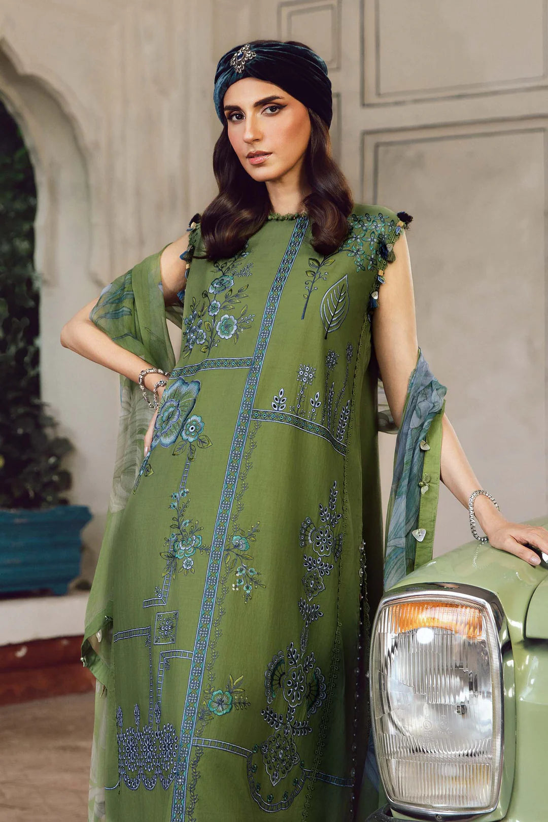 Maria B Mprints Rani Mahal Fall | Design # 1A Unstitched | Collection 2025
