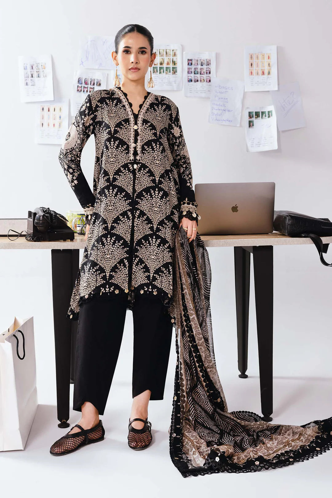 MB-CUS25-1108A | M Basic By Maria B Winter Unstitched Collection 2025