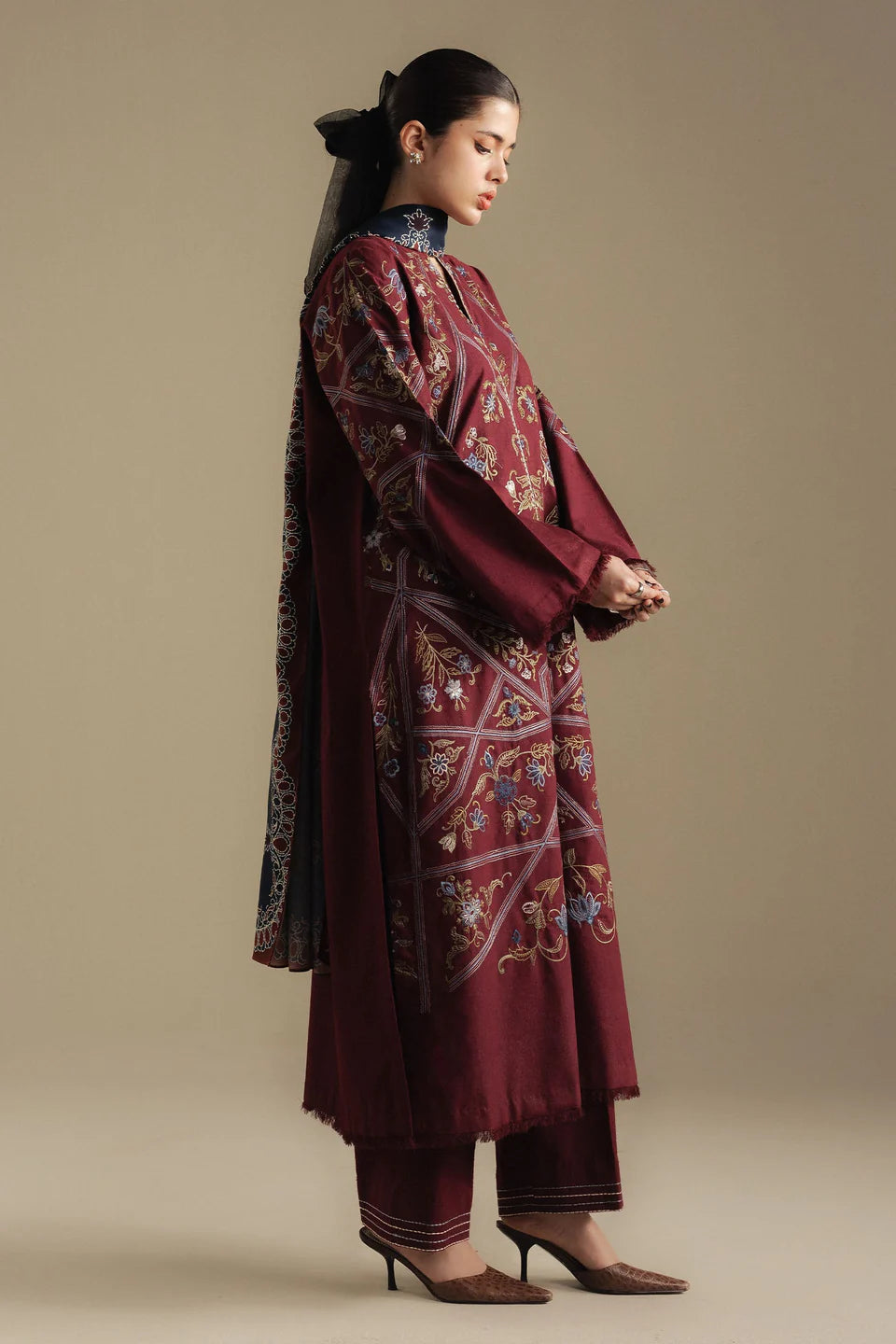 Coral 4B | Coco By Zara Shahjahan Winter Edit| Unstitched Collection 2025