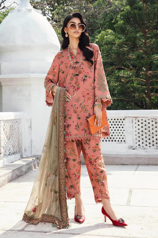 Maria B Mprints Rani Mahal Fall | Design # 7A Unstitched | Collection 2025