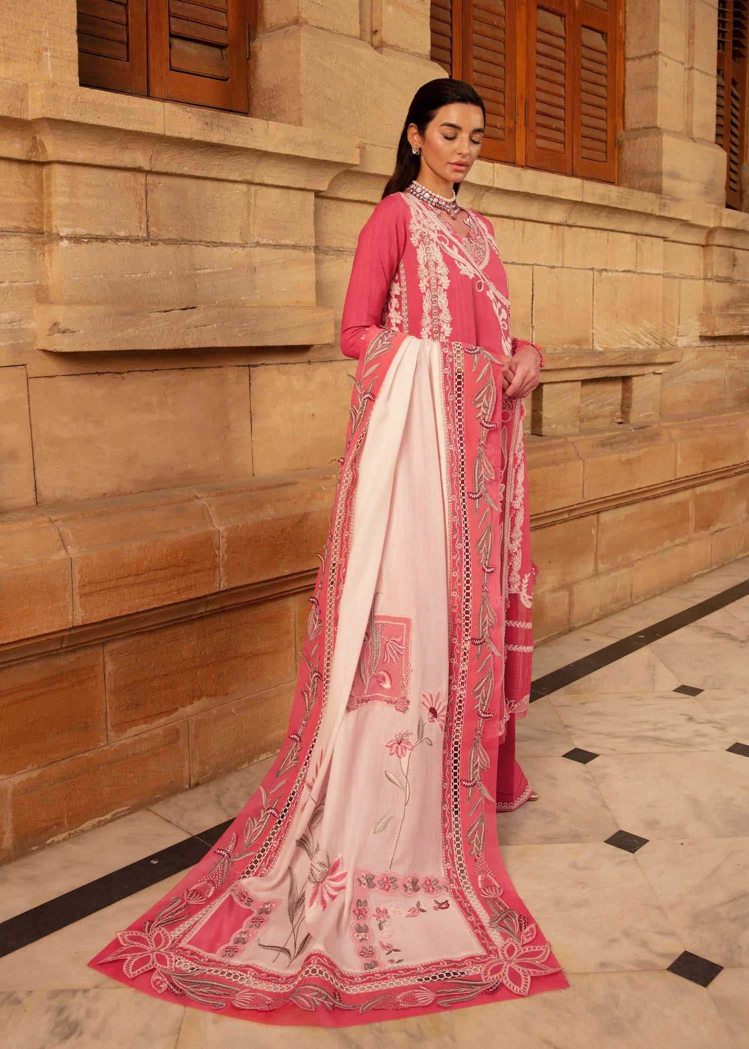 Phulon ki Dastaan | Crimson | Aleen Winter Unstitched 2024
