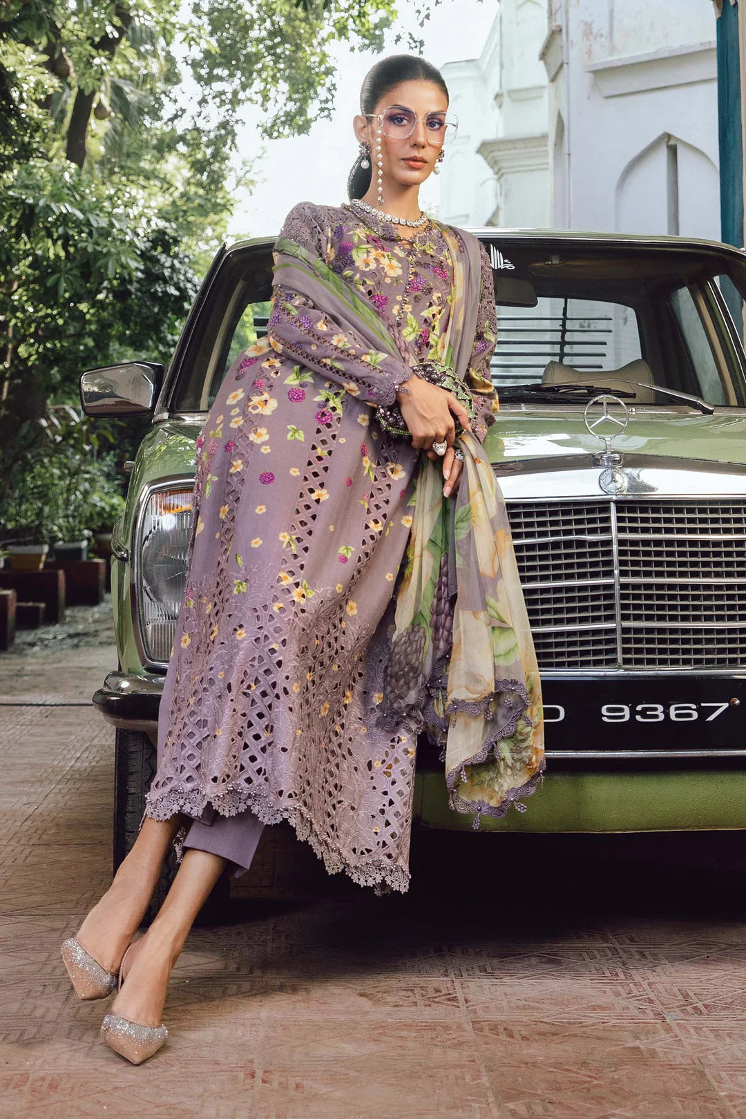 Maria B Mprints Rani Mahal Fall | Design # 6B Unstitched | Collection 2025